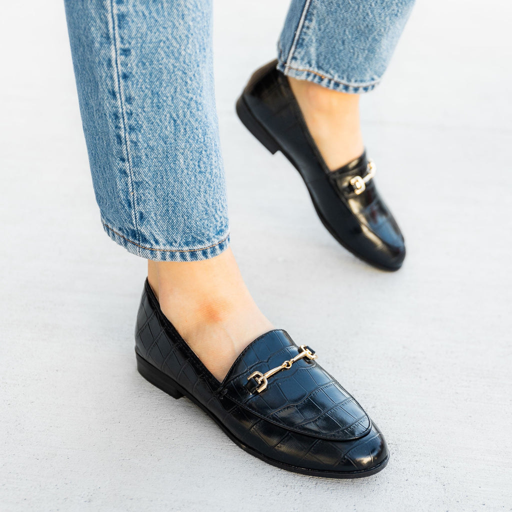 alligator loafers womens