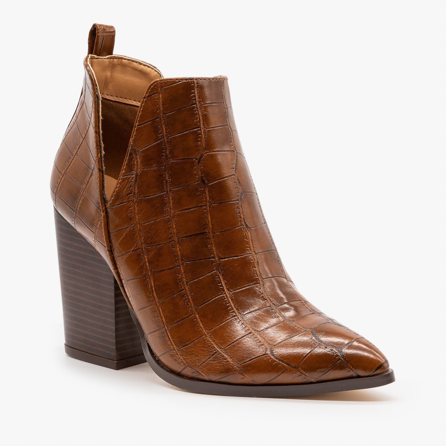 crocodile ankle boots womens
