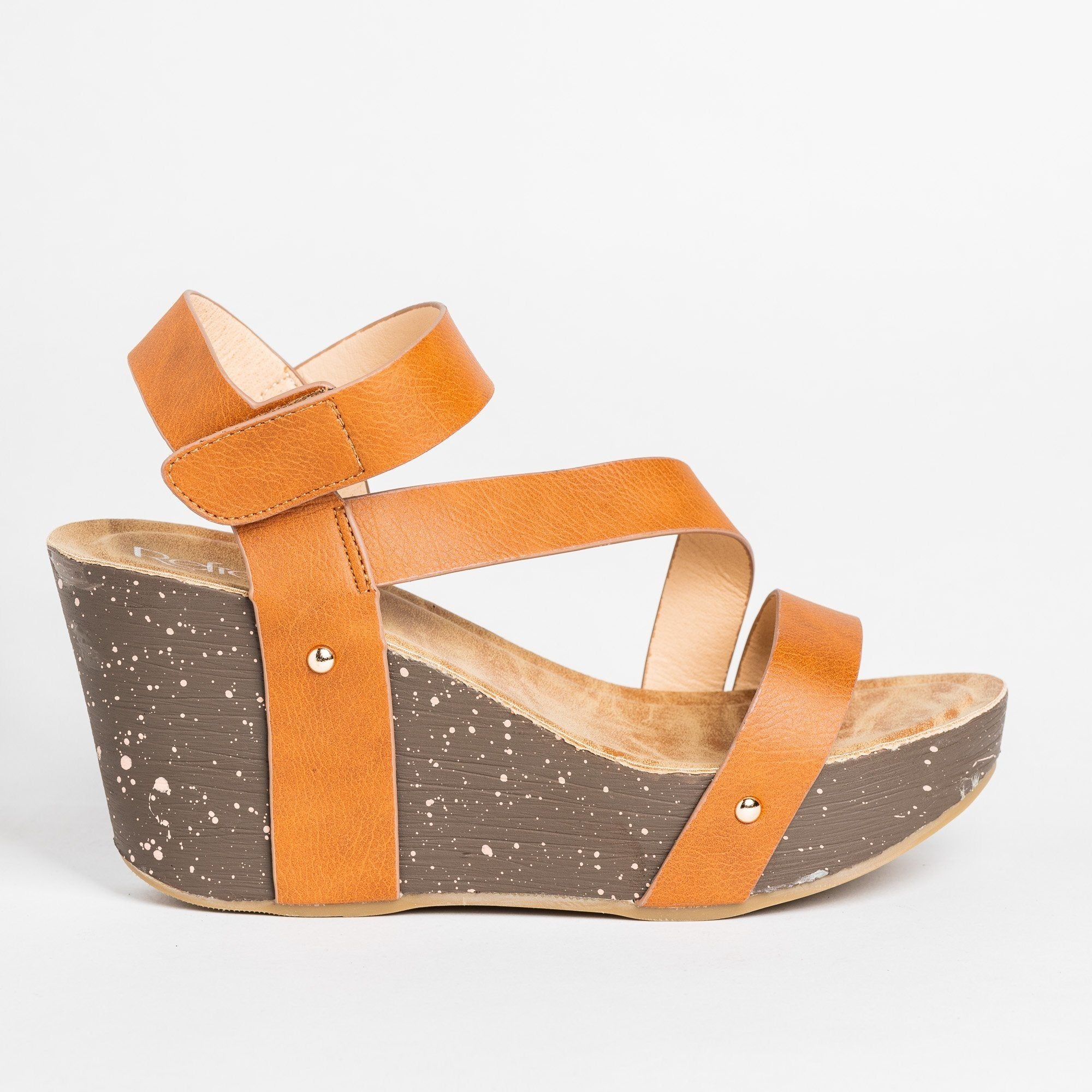 Diagonal Strap Platform Wedges 