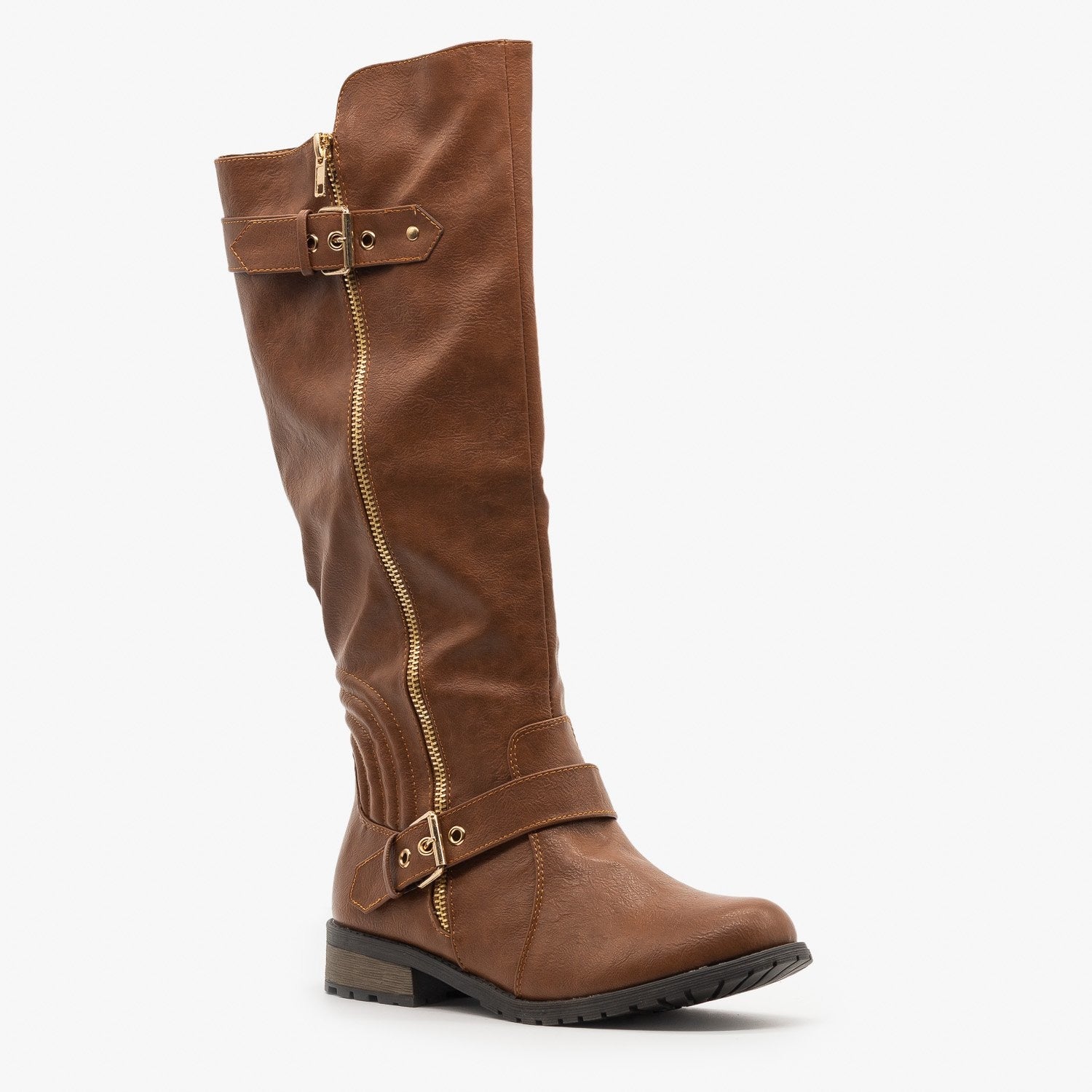 vegan leather riding boots