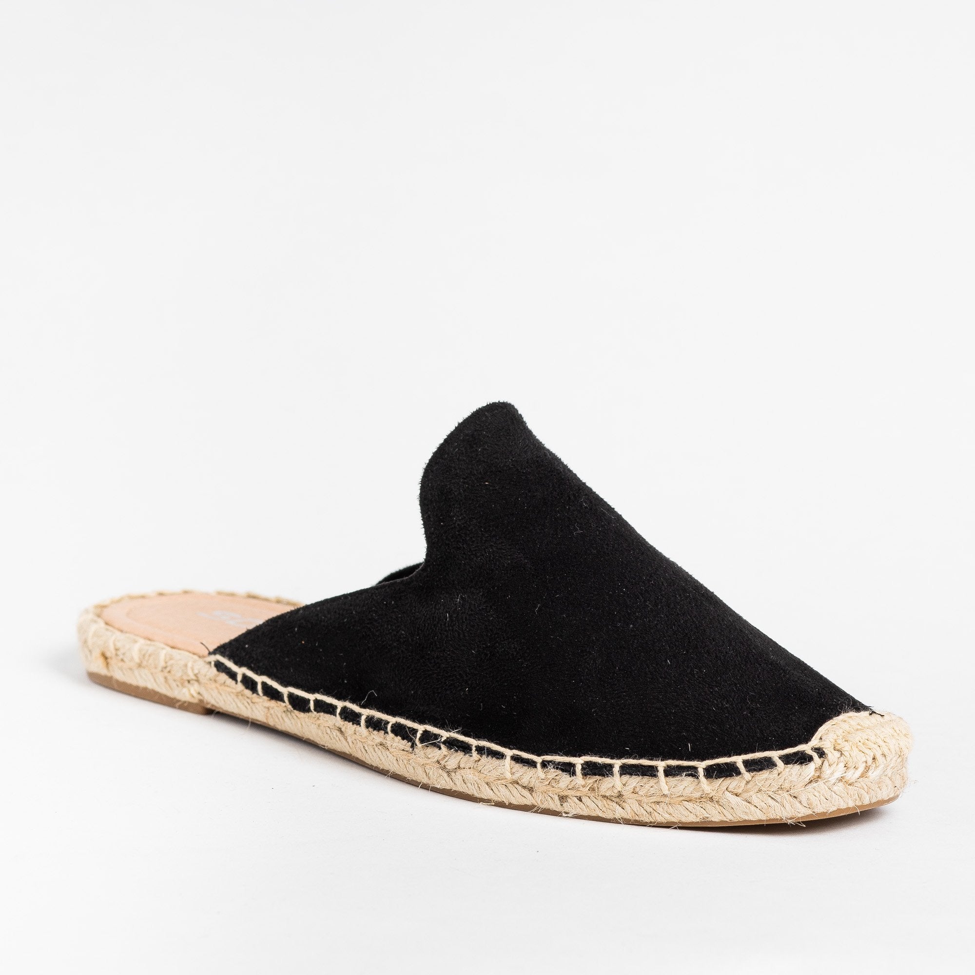 slip on mule flats