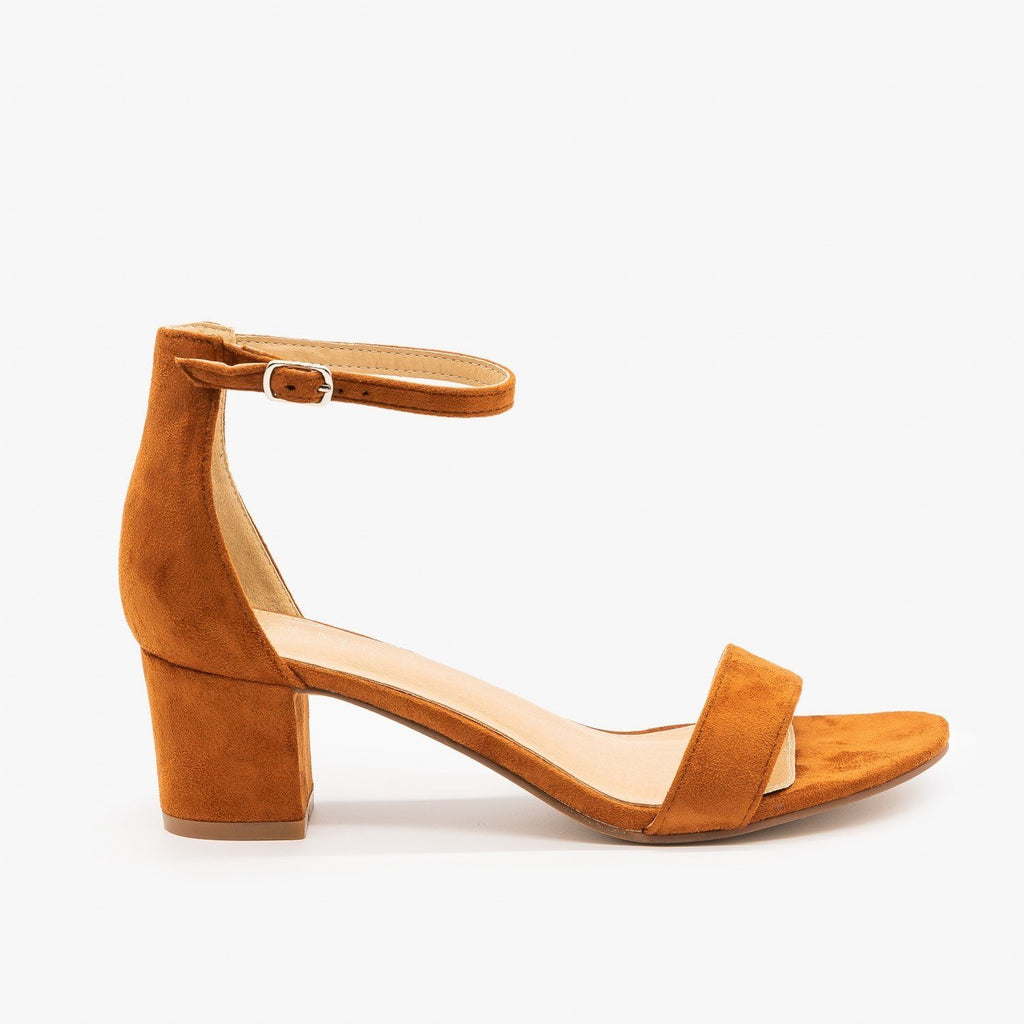 tan block heels