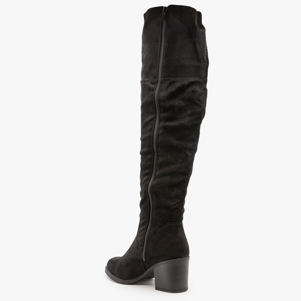 Essential Over-the-Knee Boots - Top Moda Shoes Congo-1 | Shoetopia