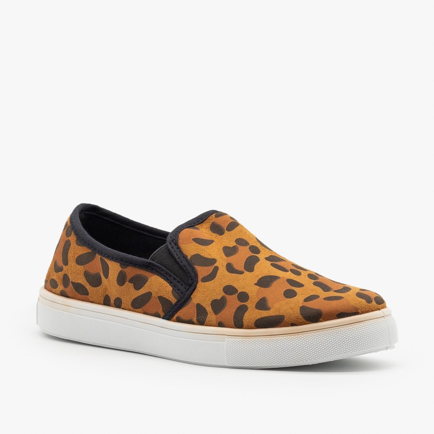 cheetah slip on loafers