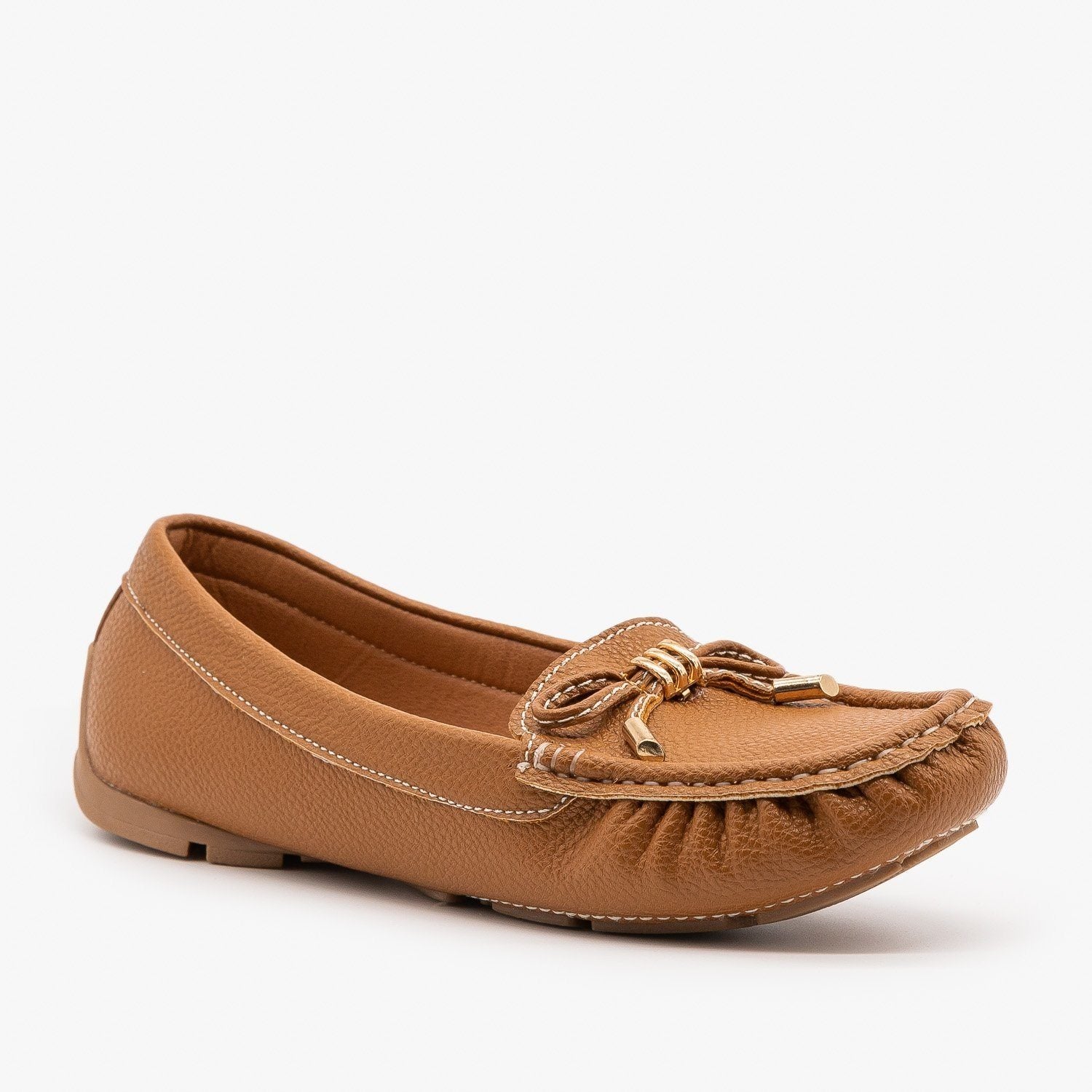 faux leather moccasins