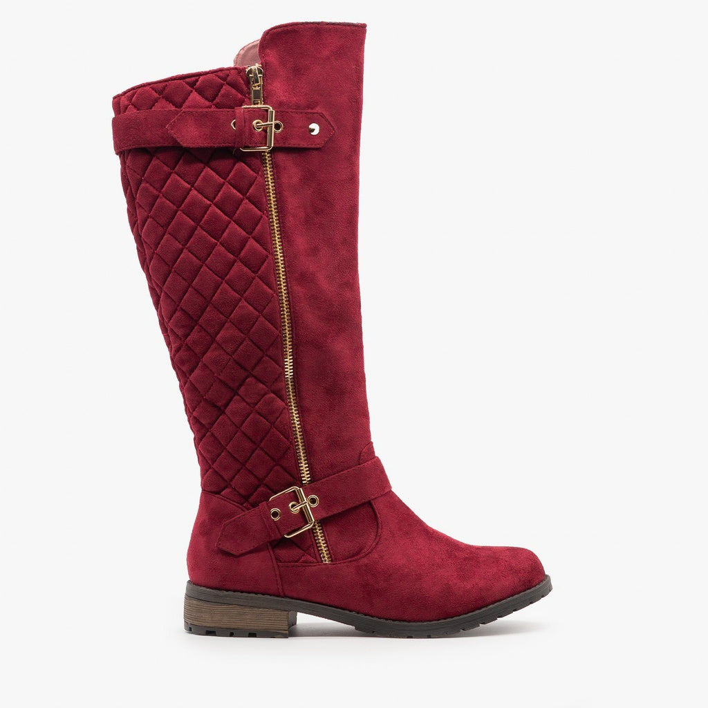 womens burgundy riding boots