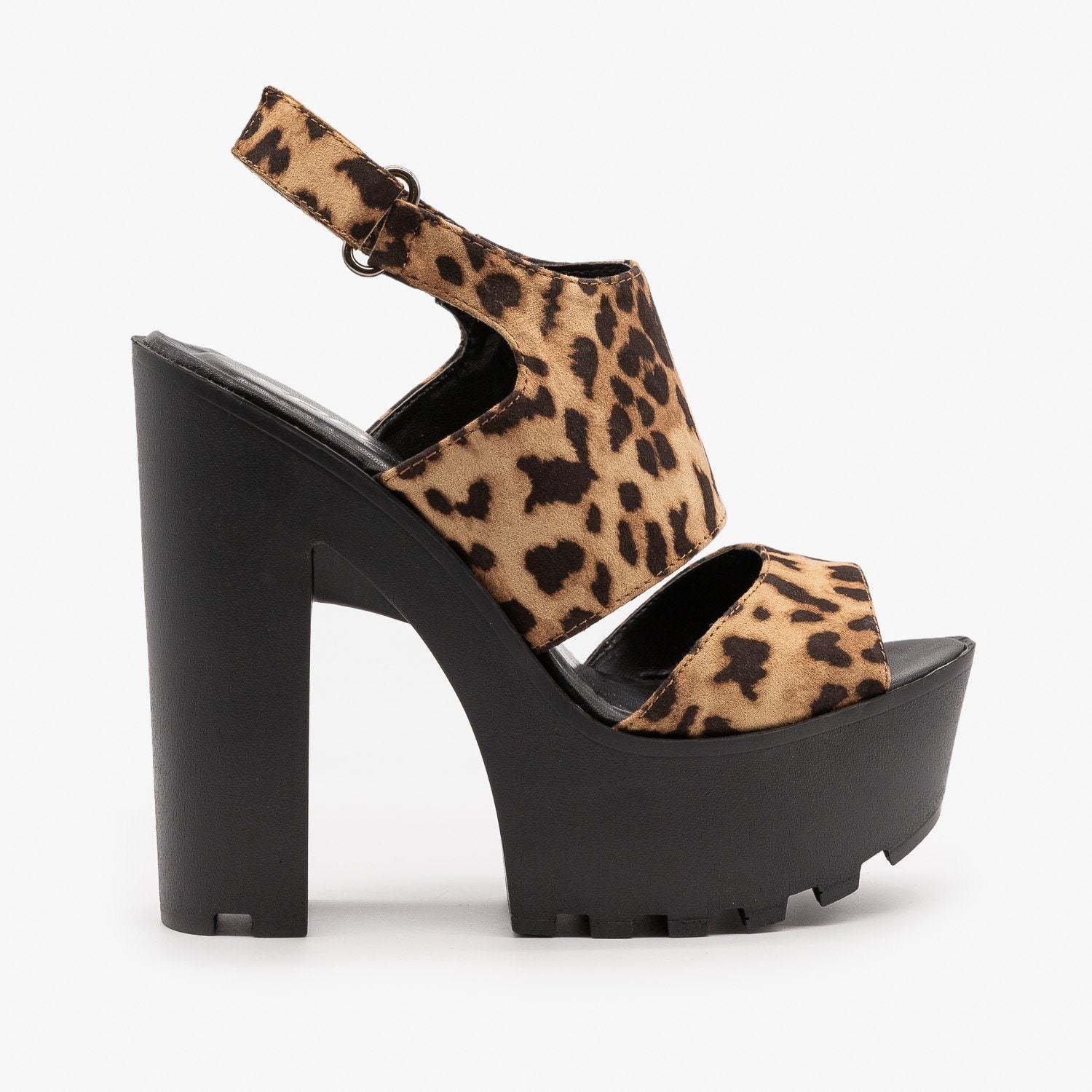 cheetah platform shoes