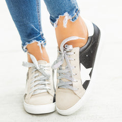 nature breeze dale star sneakers in gold