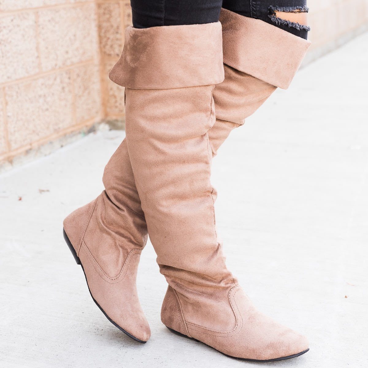 womens knee high suede boots