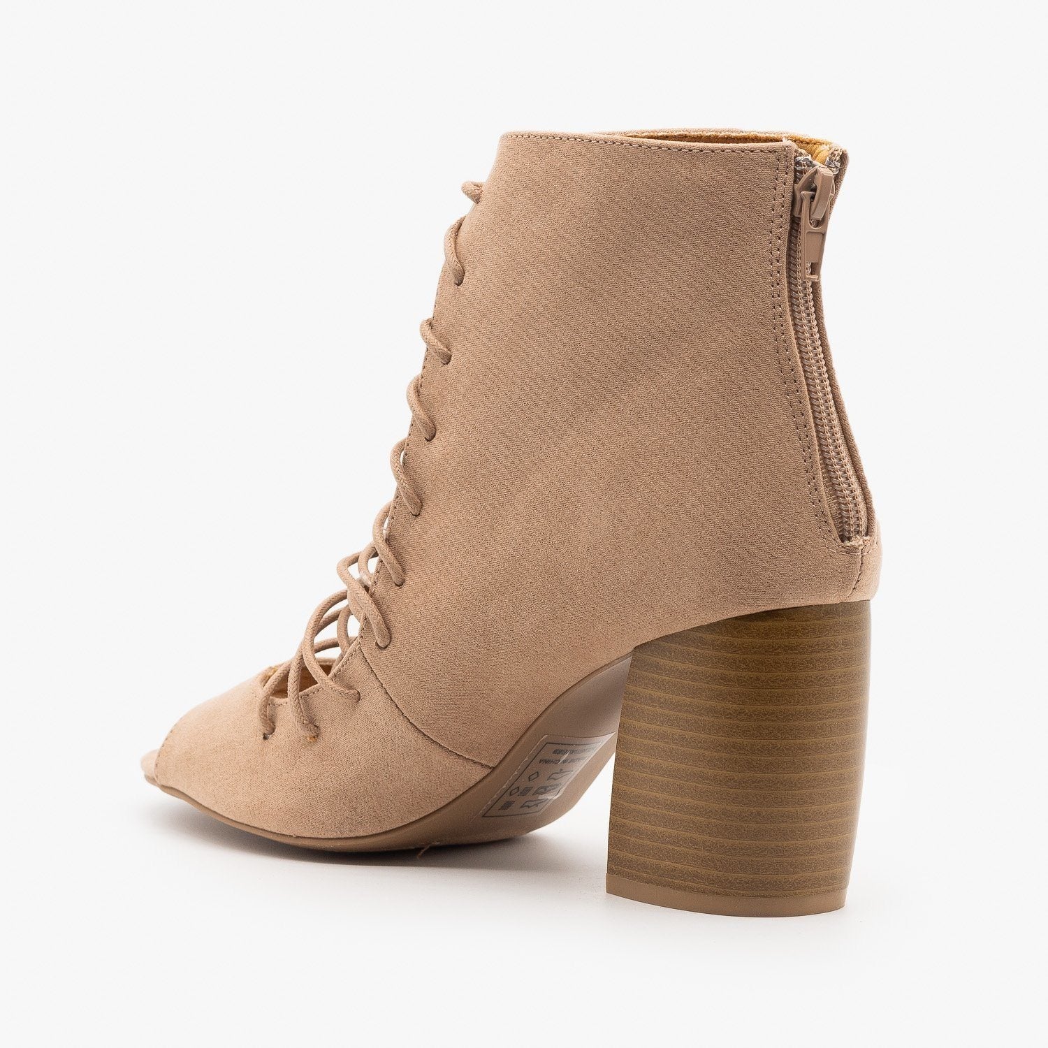 qupid lace up booties