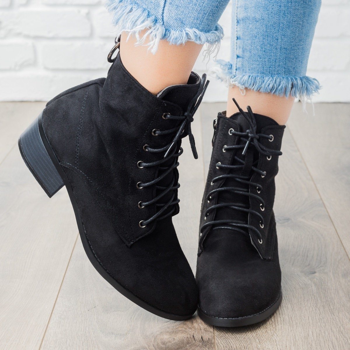 black ankle boots for school