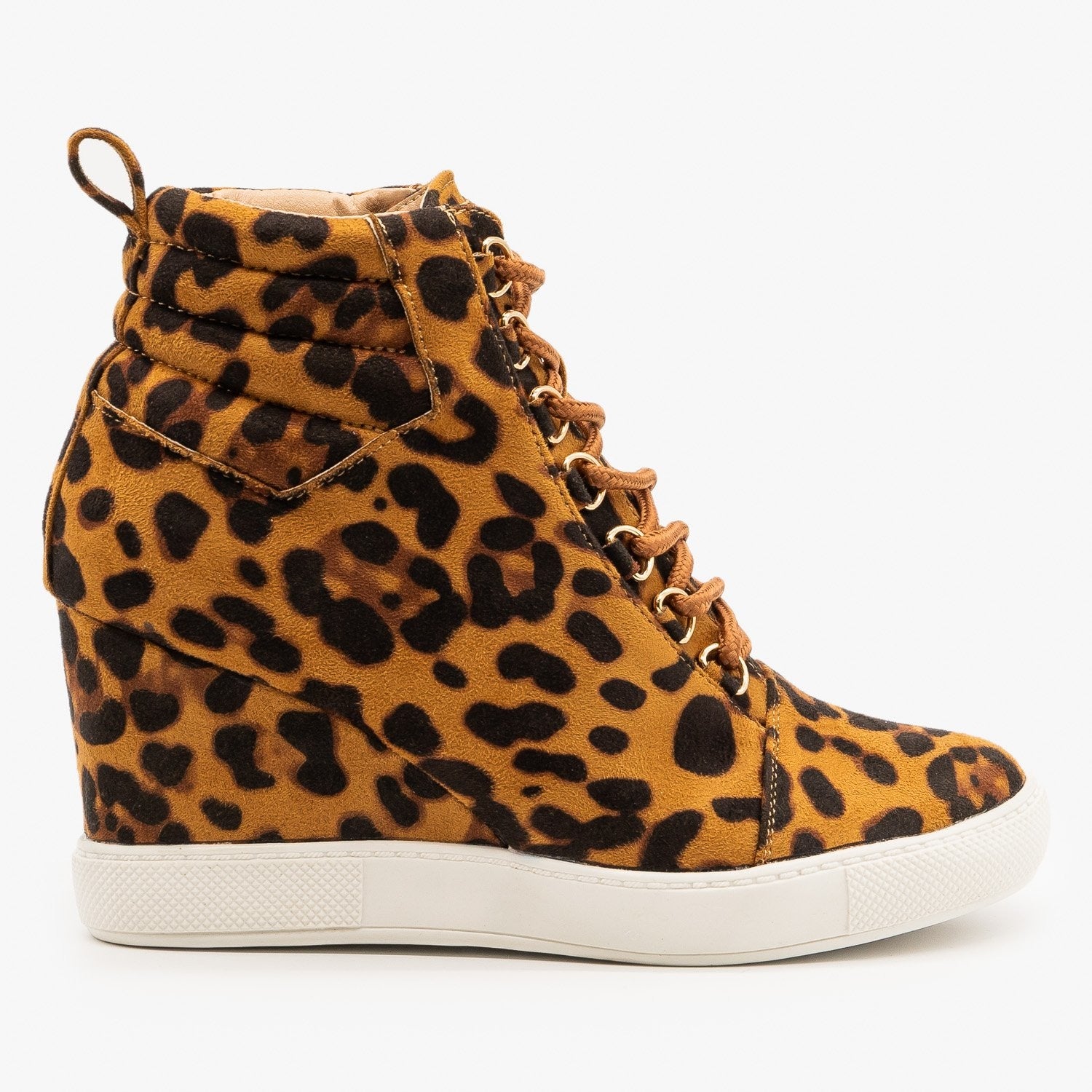 leopard sneaker wedges