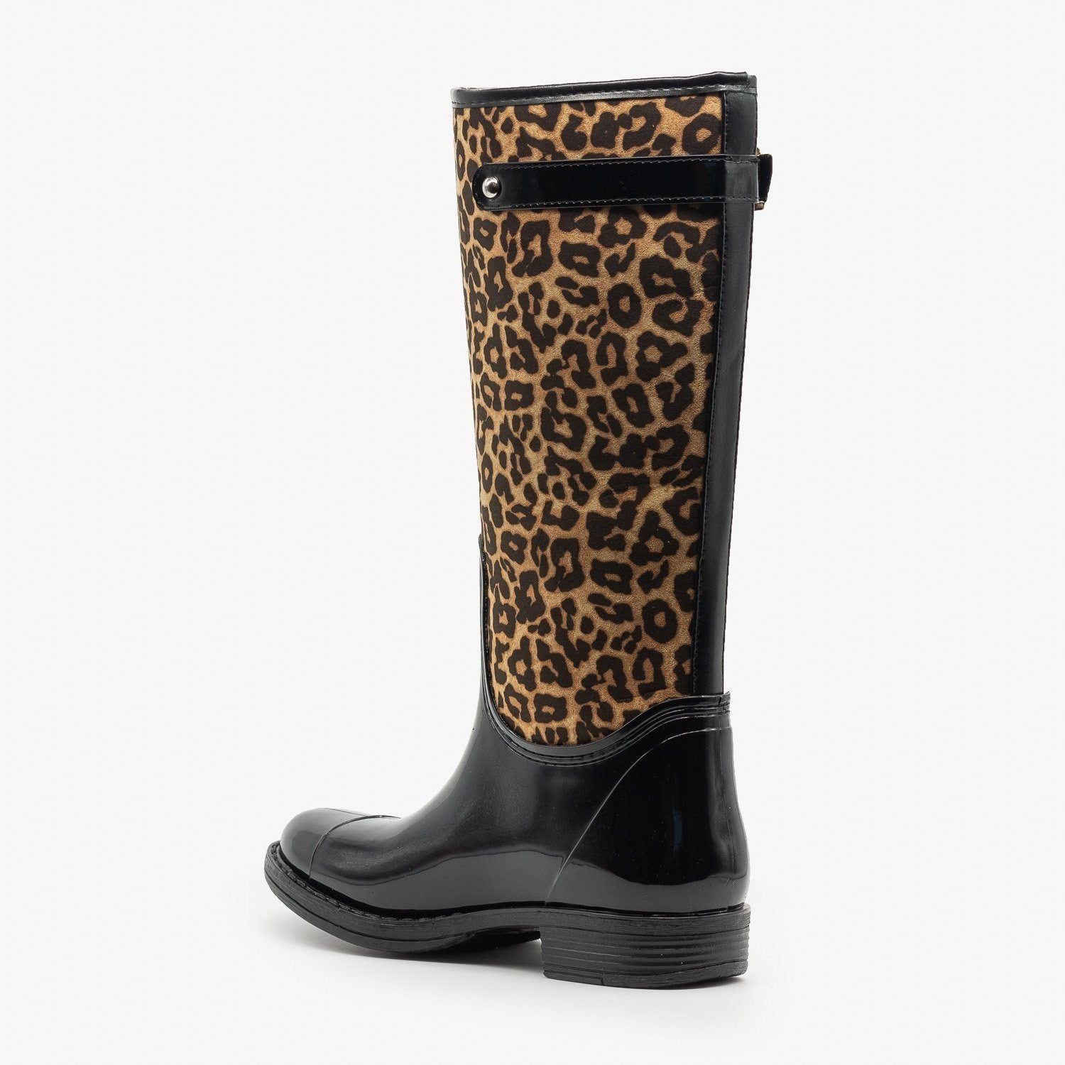 leopard print rain boots womens