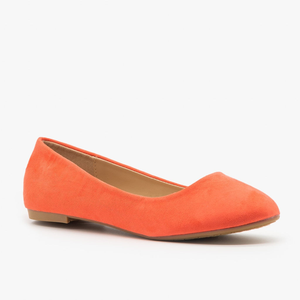 suede ballet flats