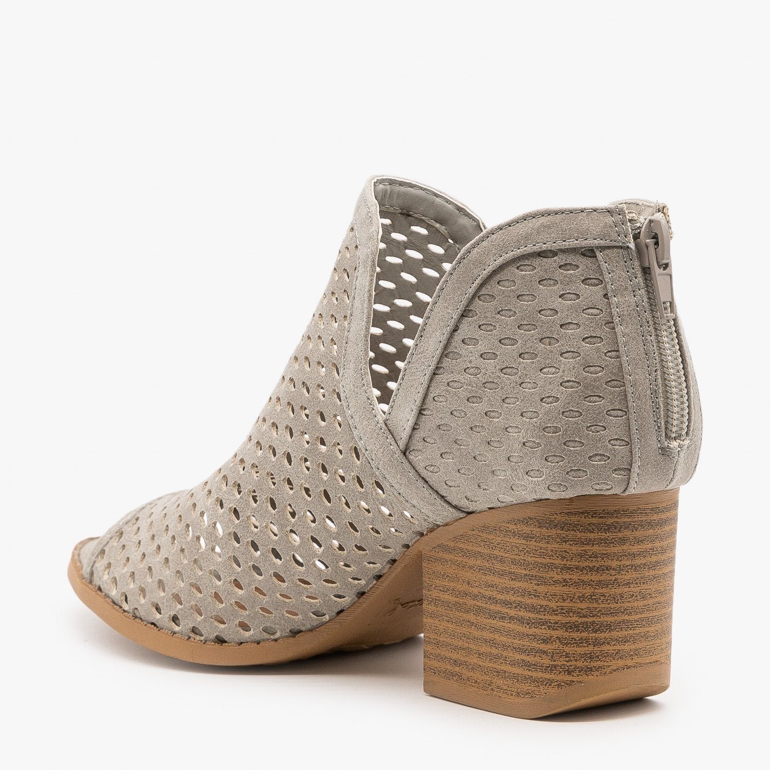 peep toe summer booties