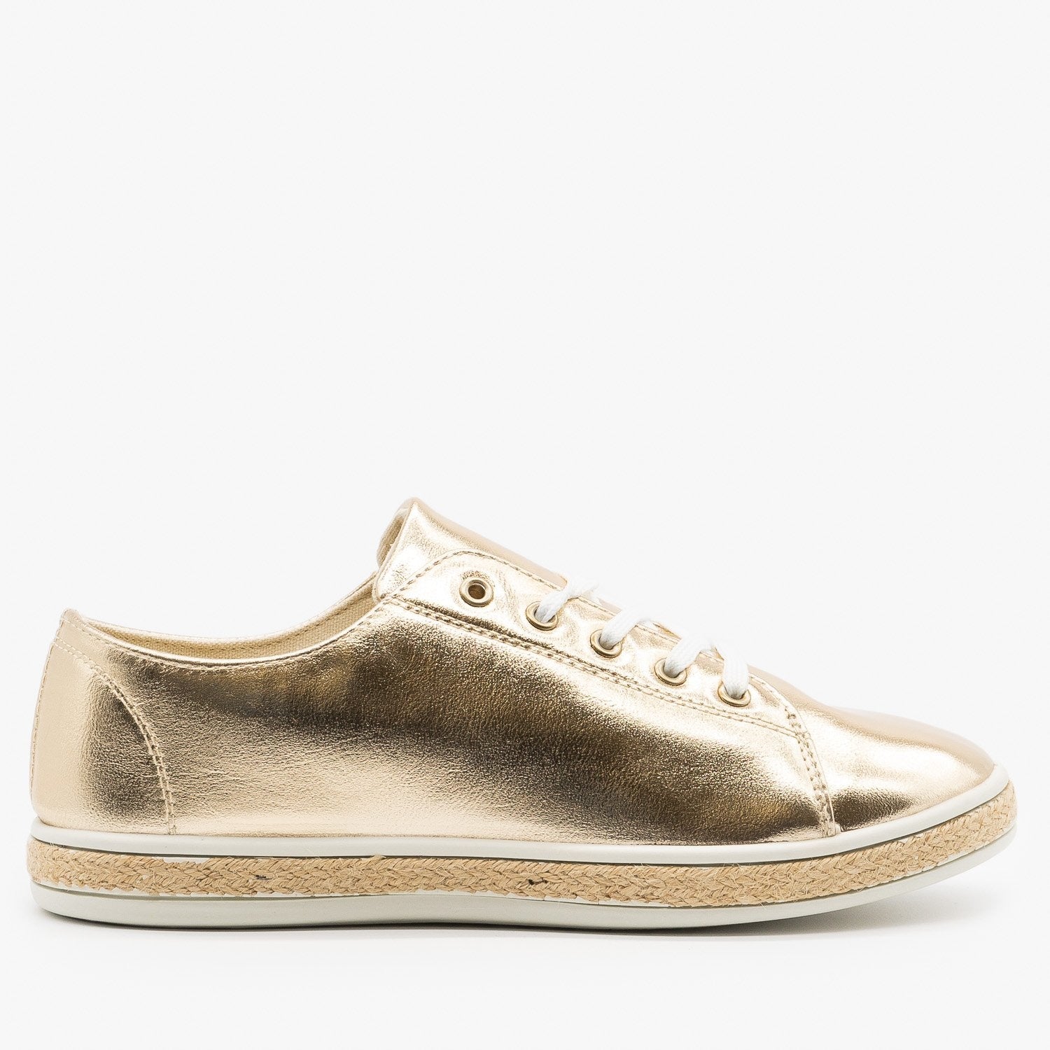 metallic gold sneakers women's shoes