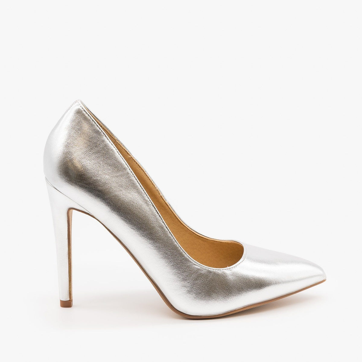 women's metallic heels