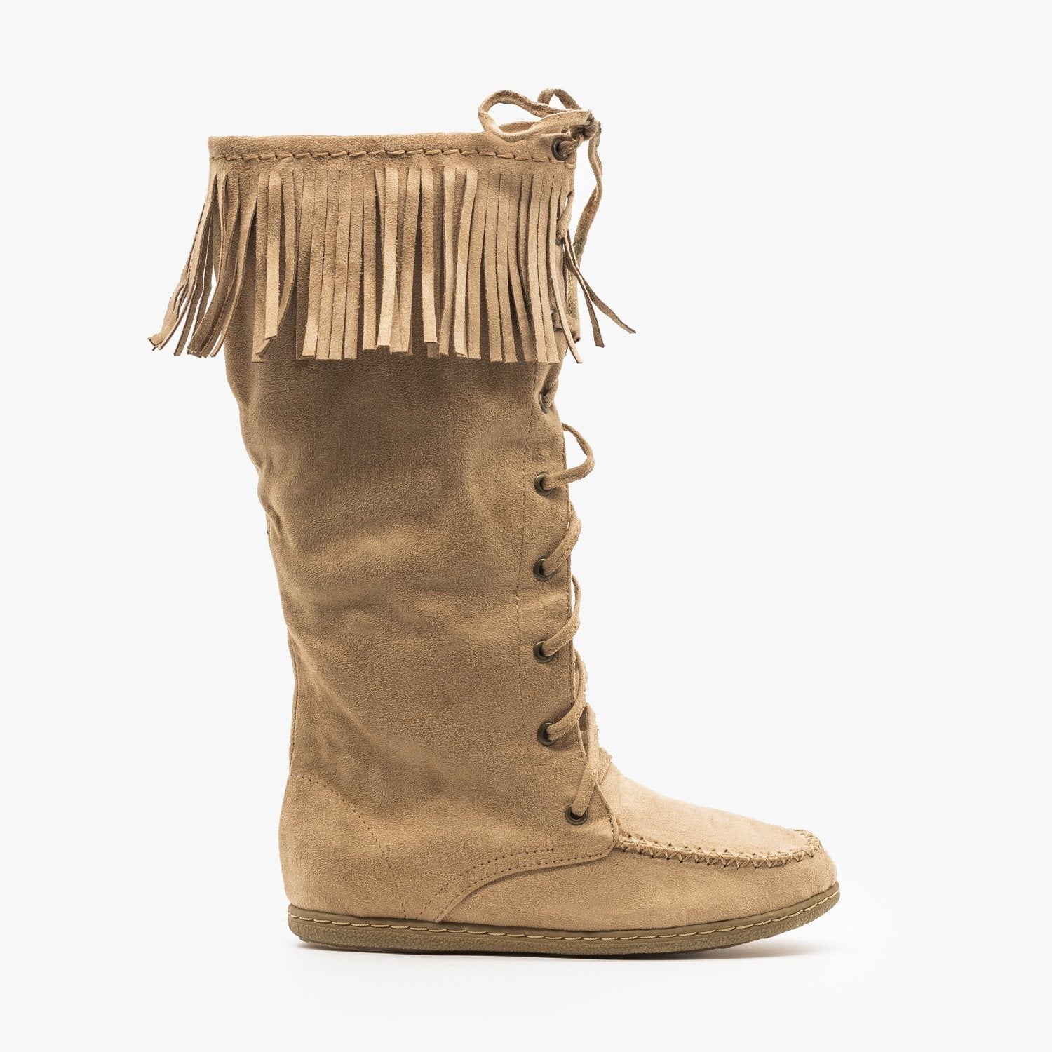 fringe moccasin boots