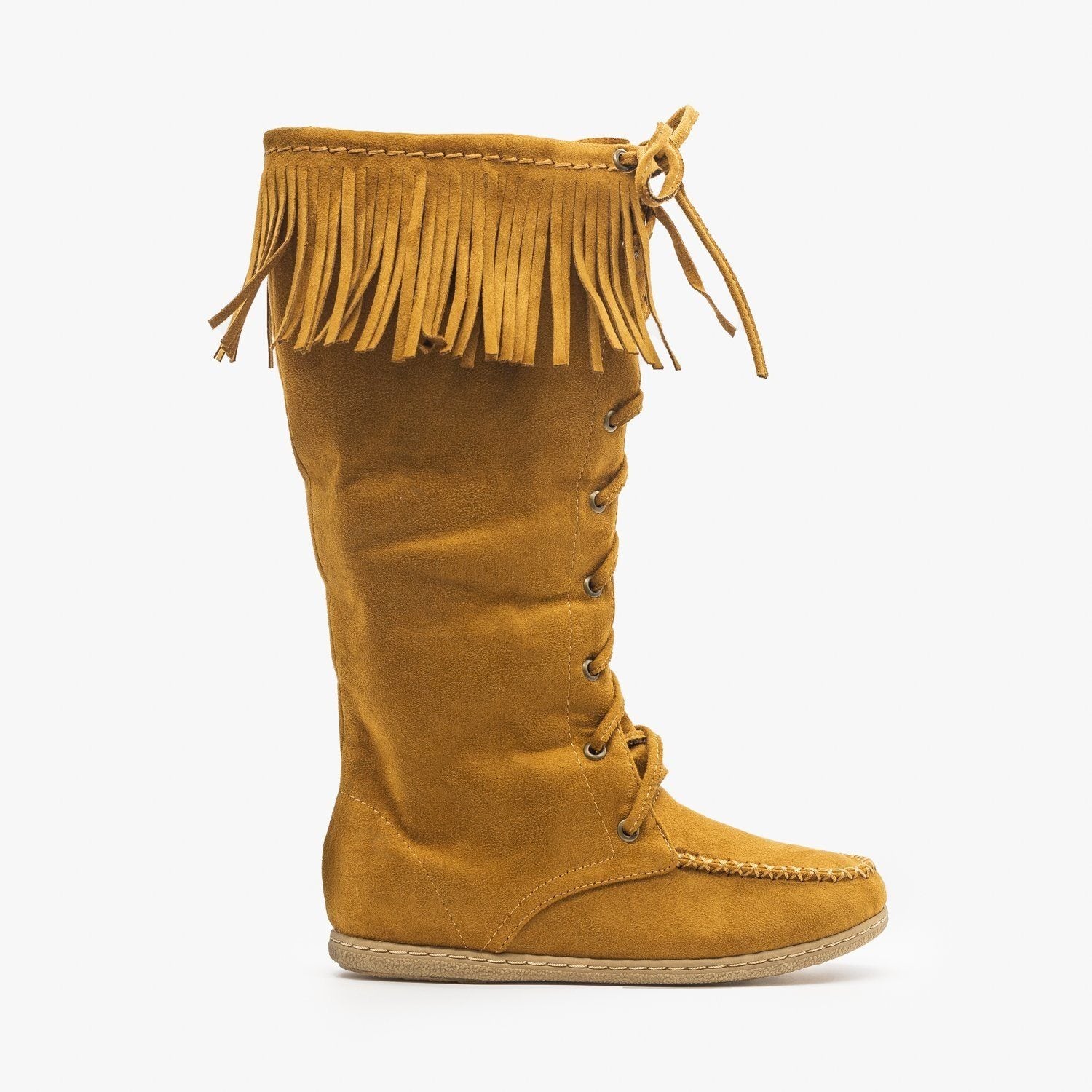 moccasin mid calf boots