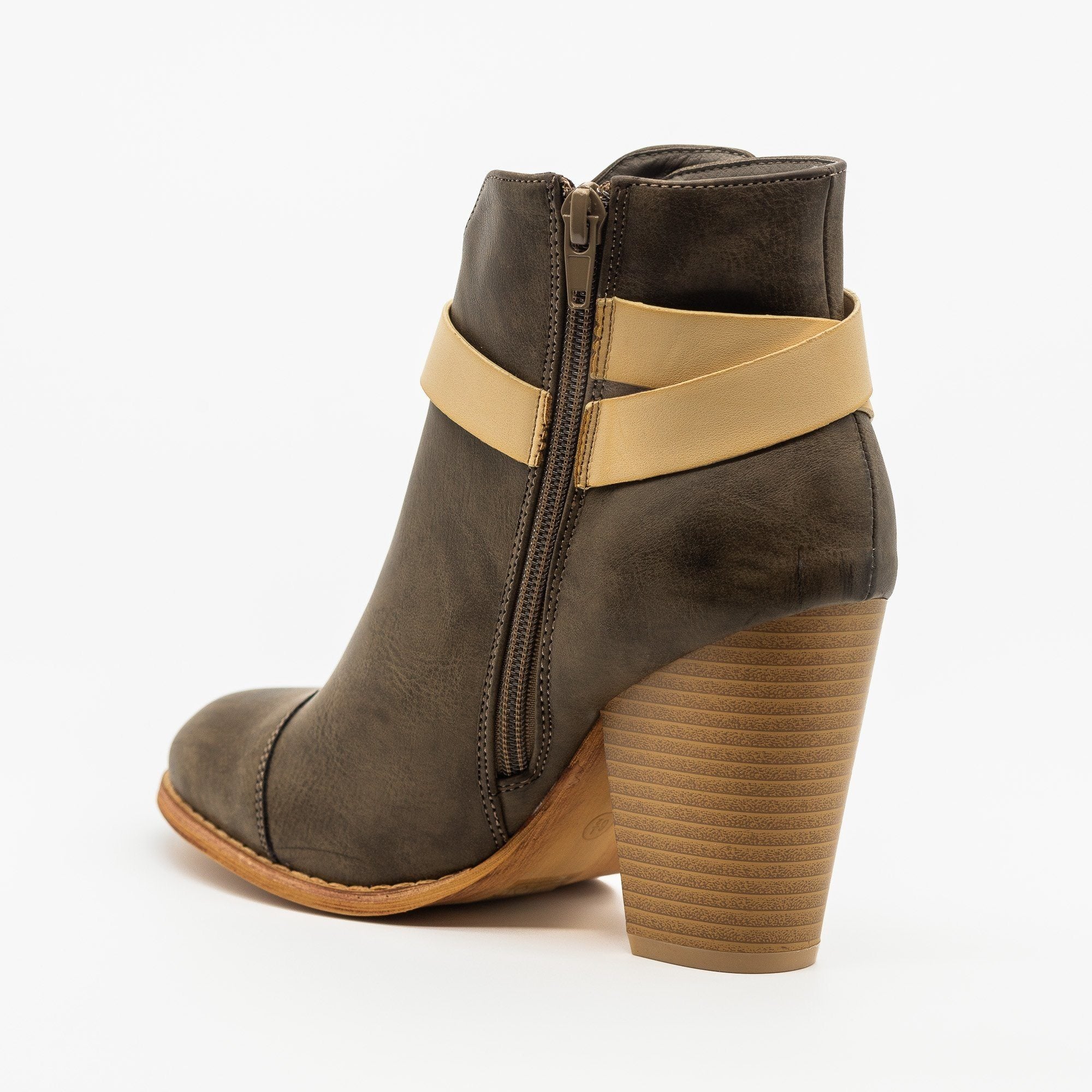 Modern Belt Around Ankle Bootie- Mimi 