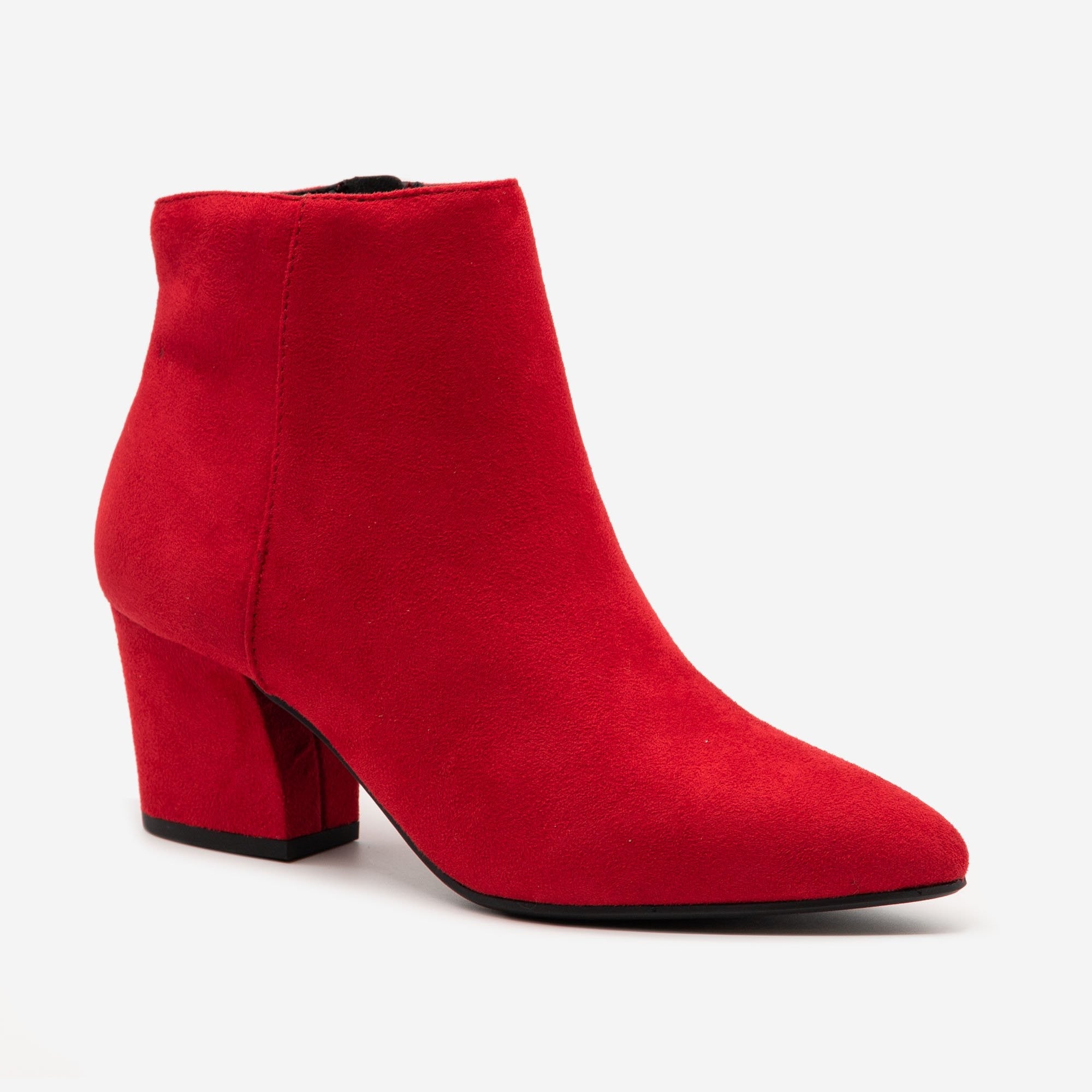 red bootie shoes