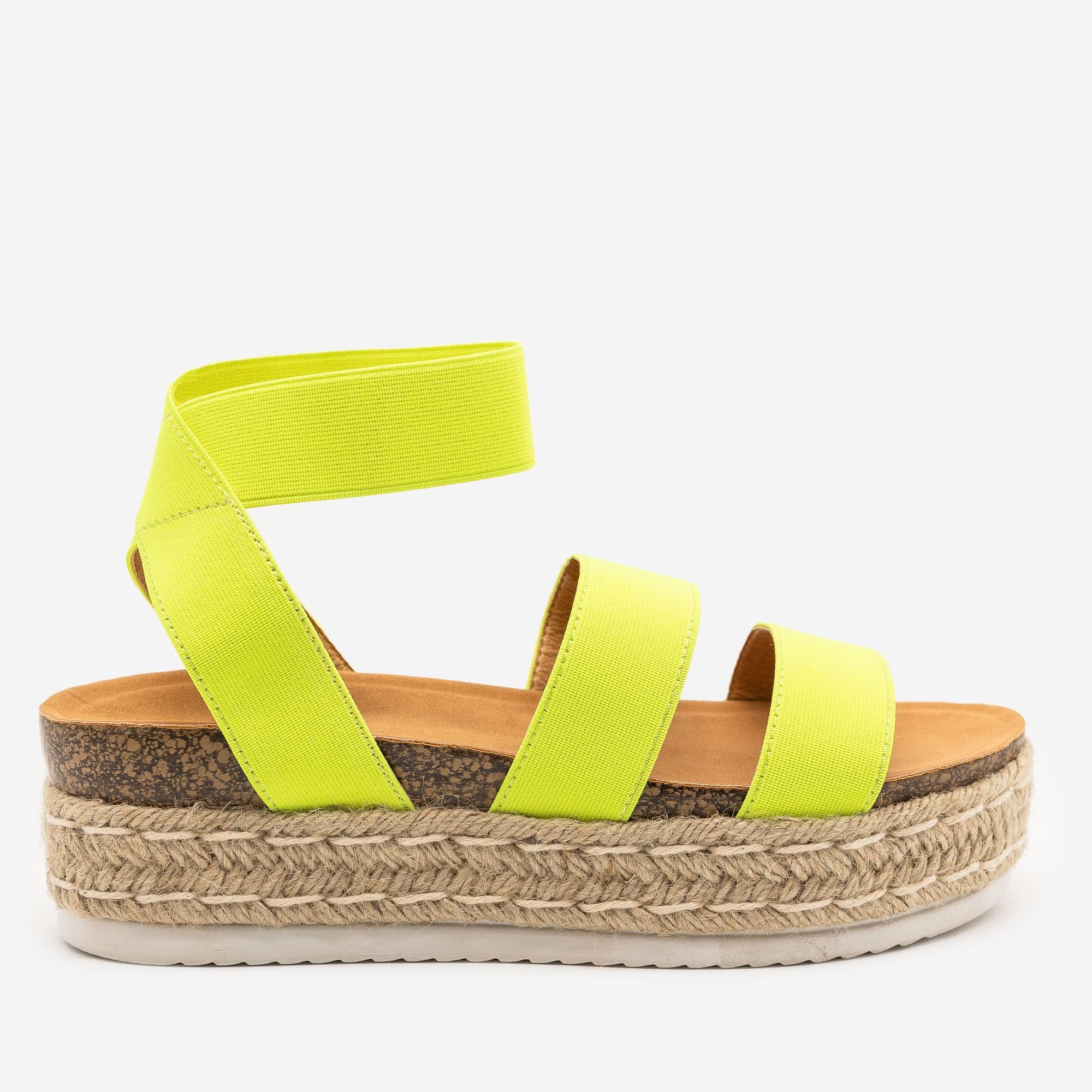 neon yellow sandal