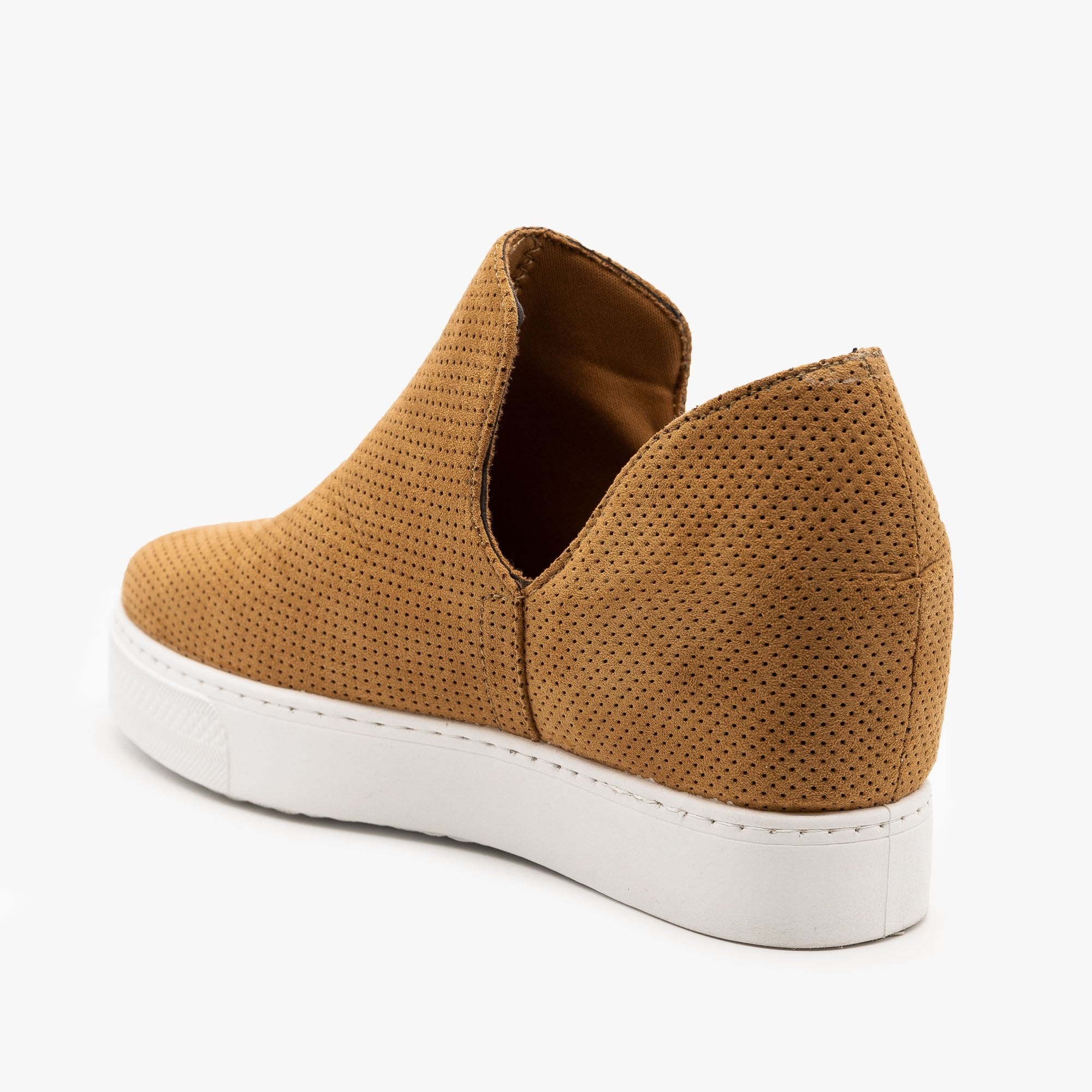 tan wedge tennis shoes