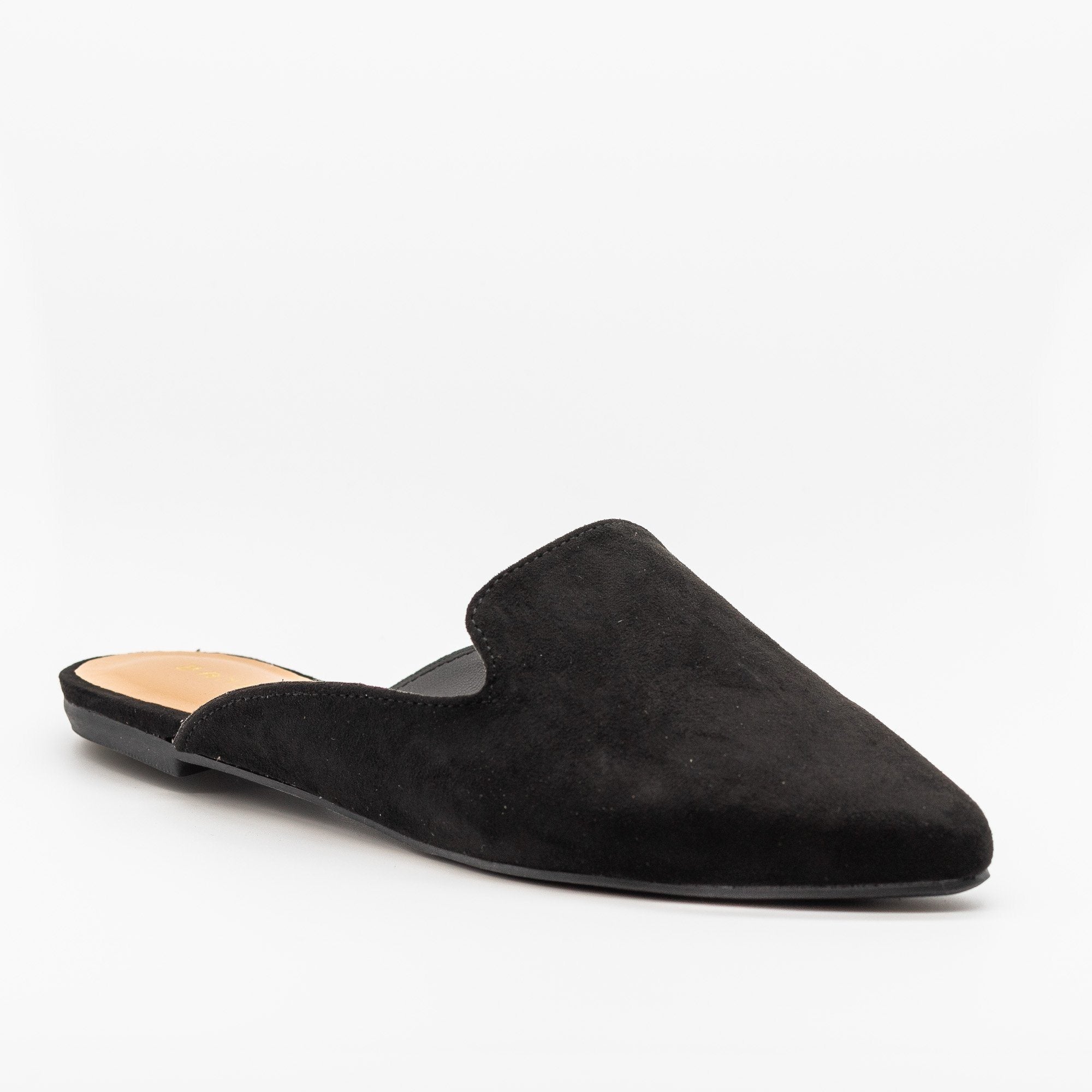 pointed toe loafer mules