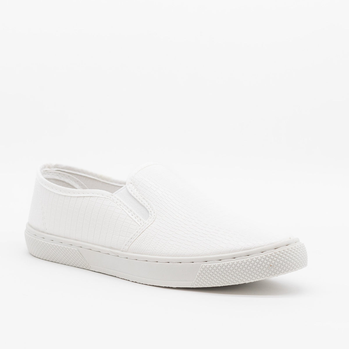 textured slip on sneakers