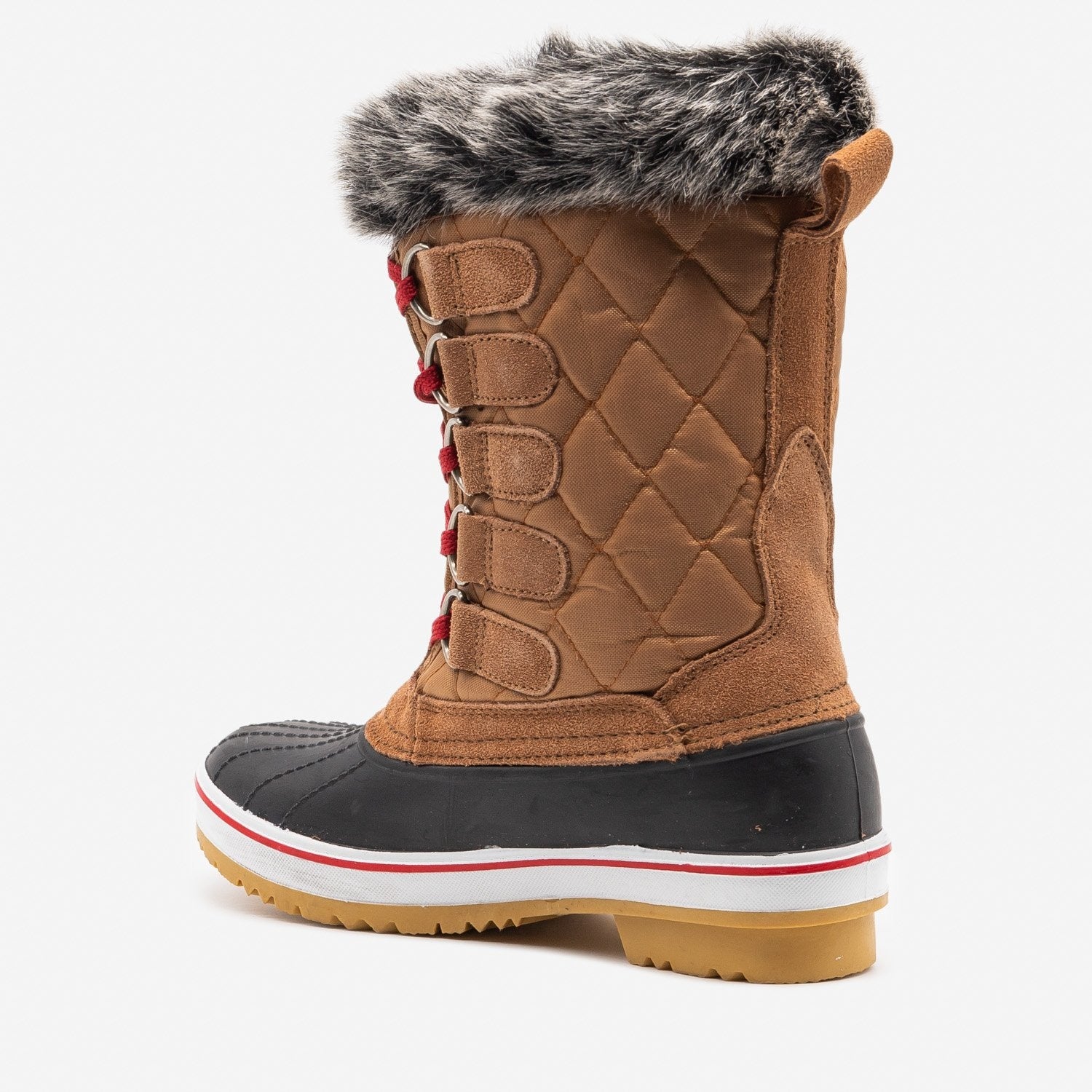 duck boots with fur top