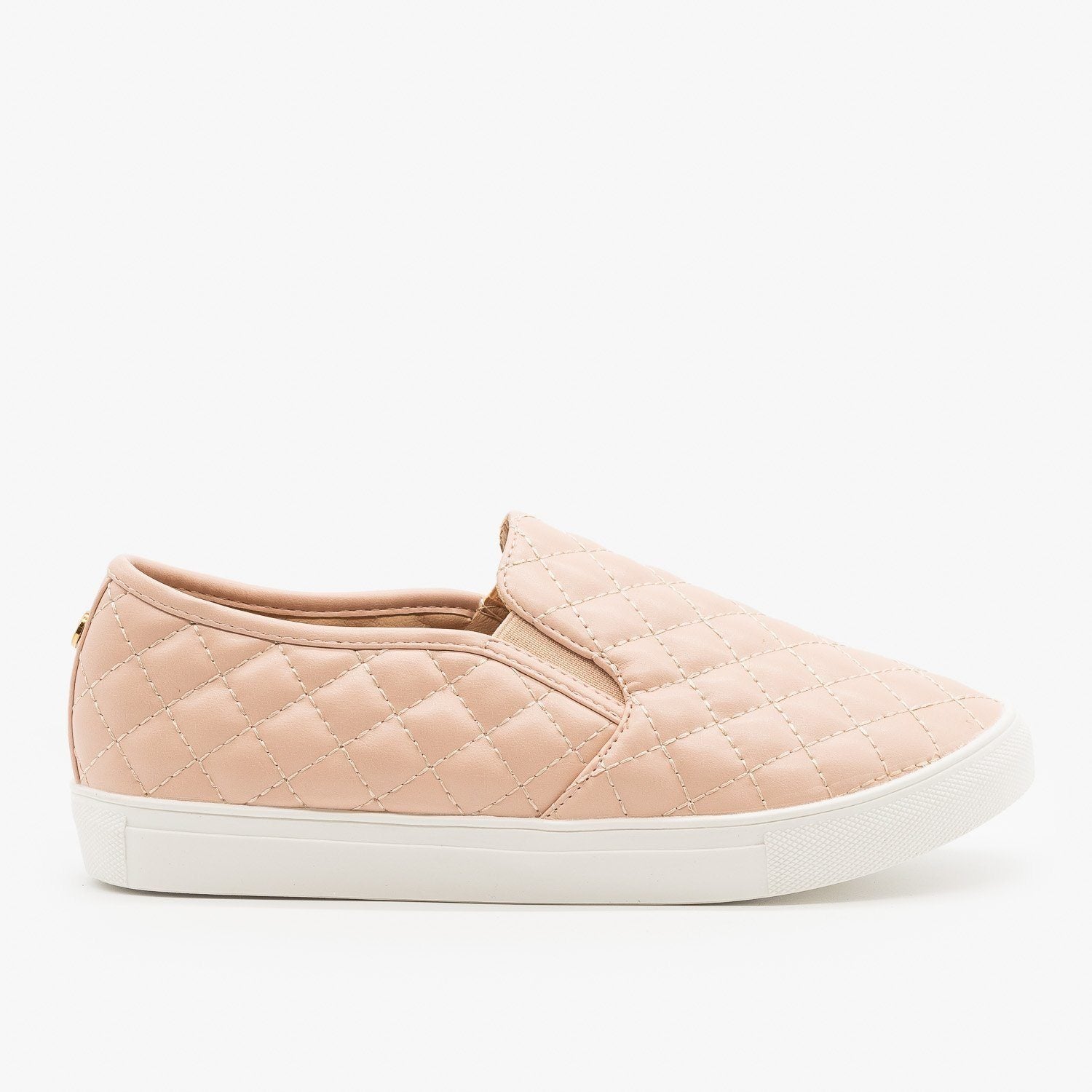 pink quilted sneakers