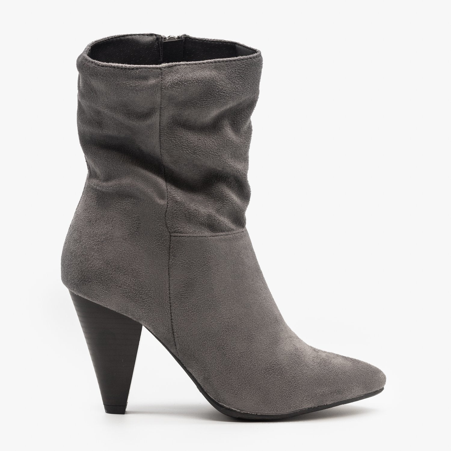 mid calf heeled boots