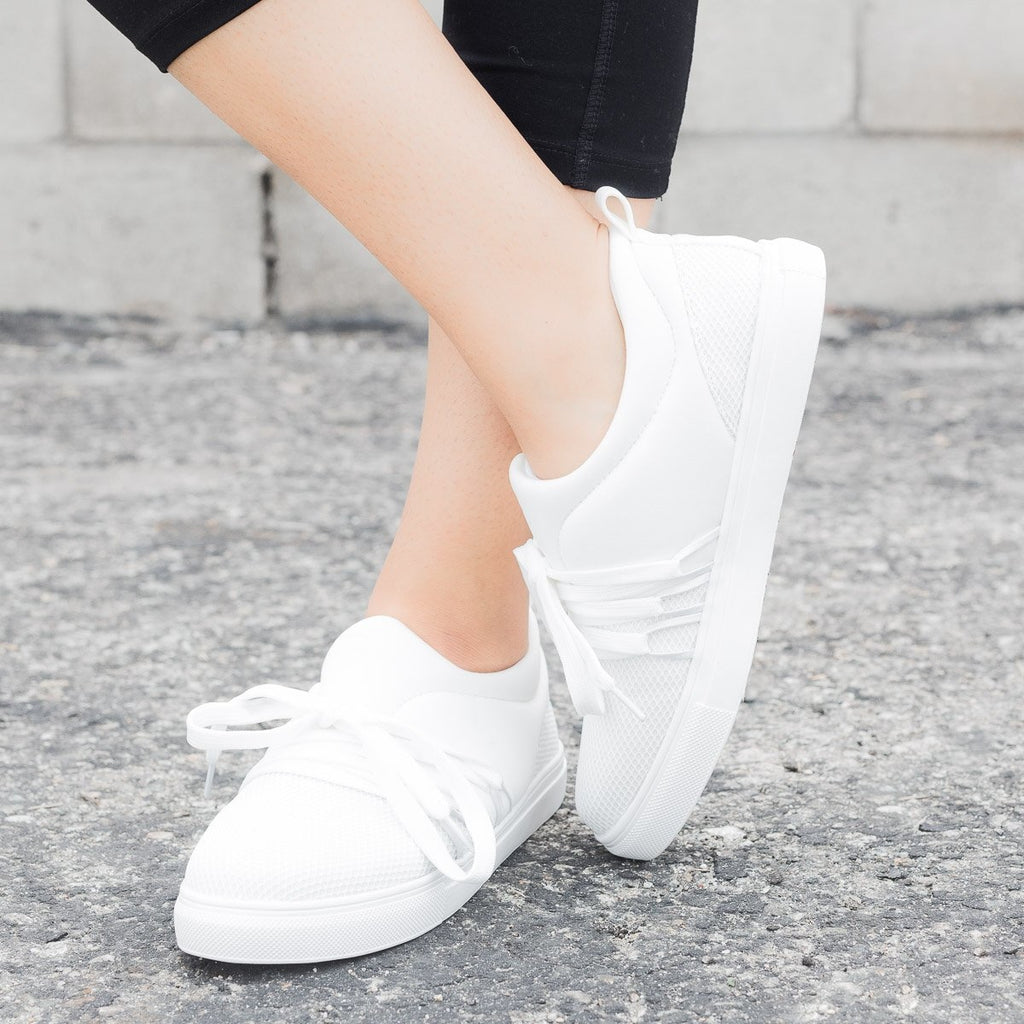 Sleek Slip-on Athletic Fashion Sneakers - Bonnibel Shoes Alexa-1 ...