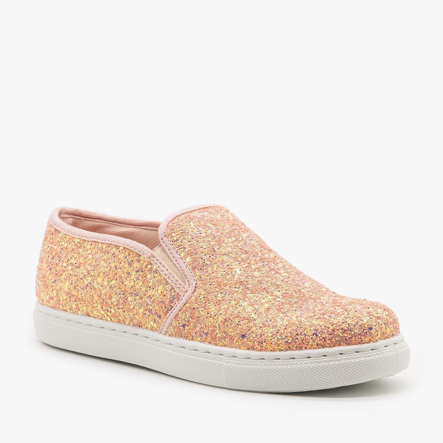 slip on glitter