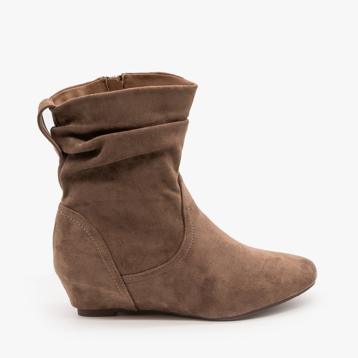 wedge tan boots
