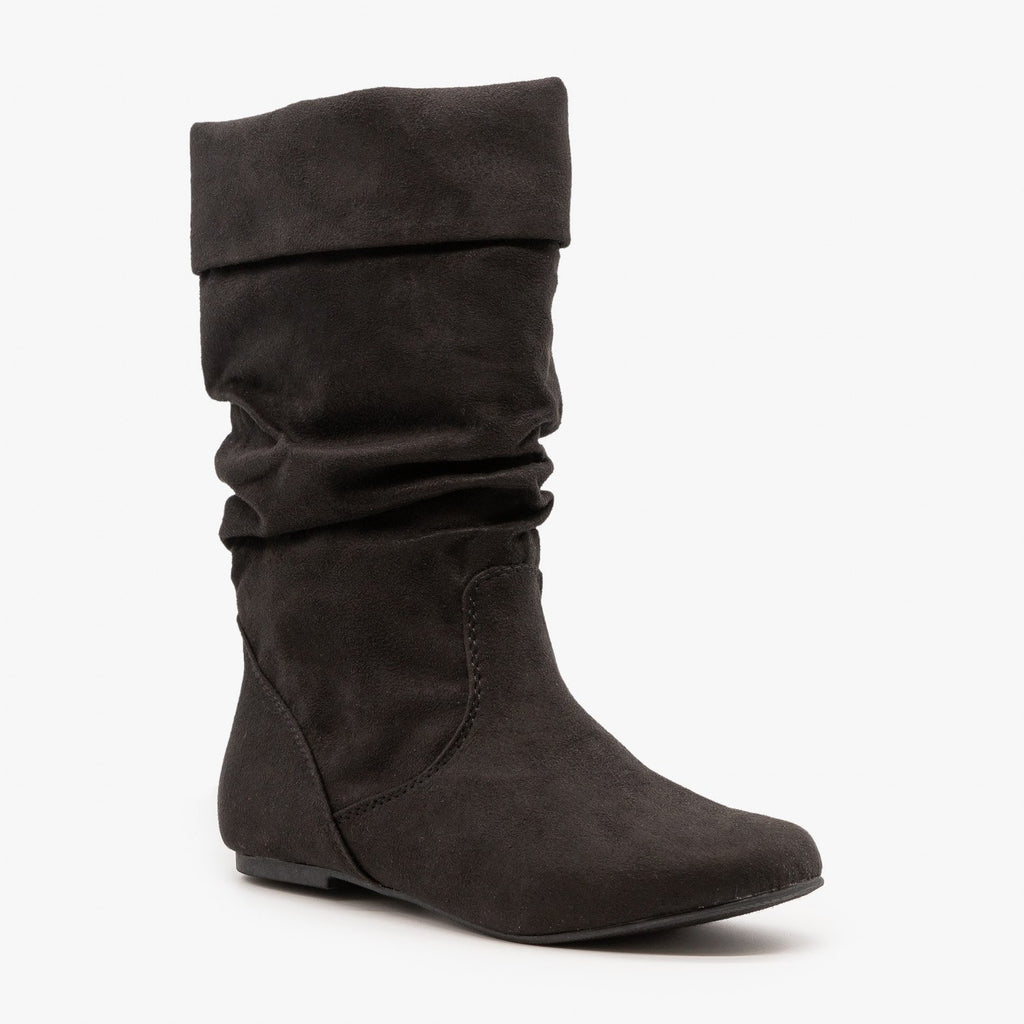 Slouchy Mid-Calf Boots Soda Shoes 