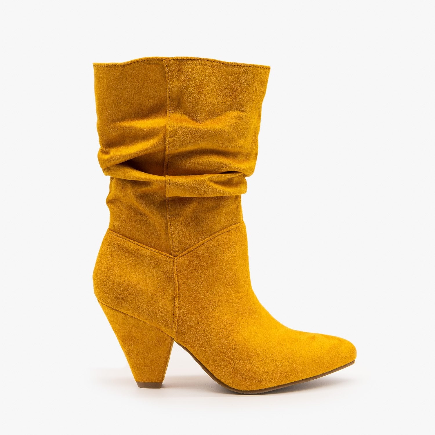 Slouchy Mid Calf Diva Boots - Nature 