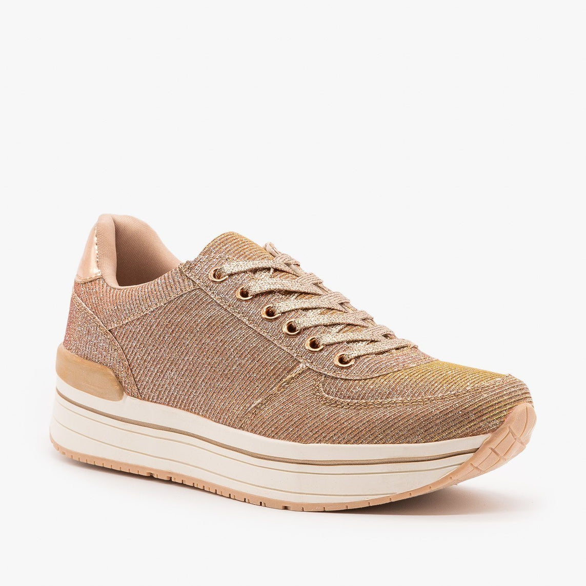 qupid rose gold sneakers