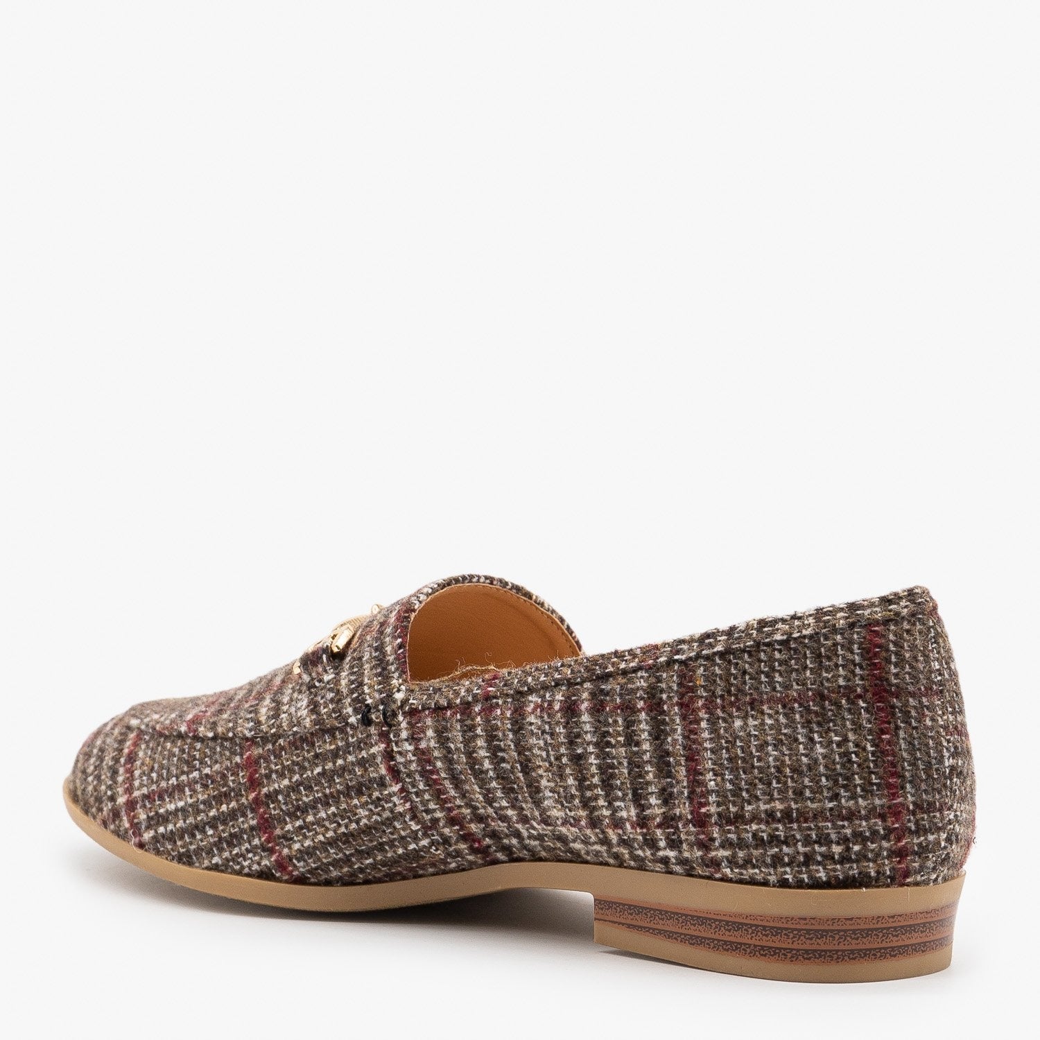 plaid loafers womens