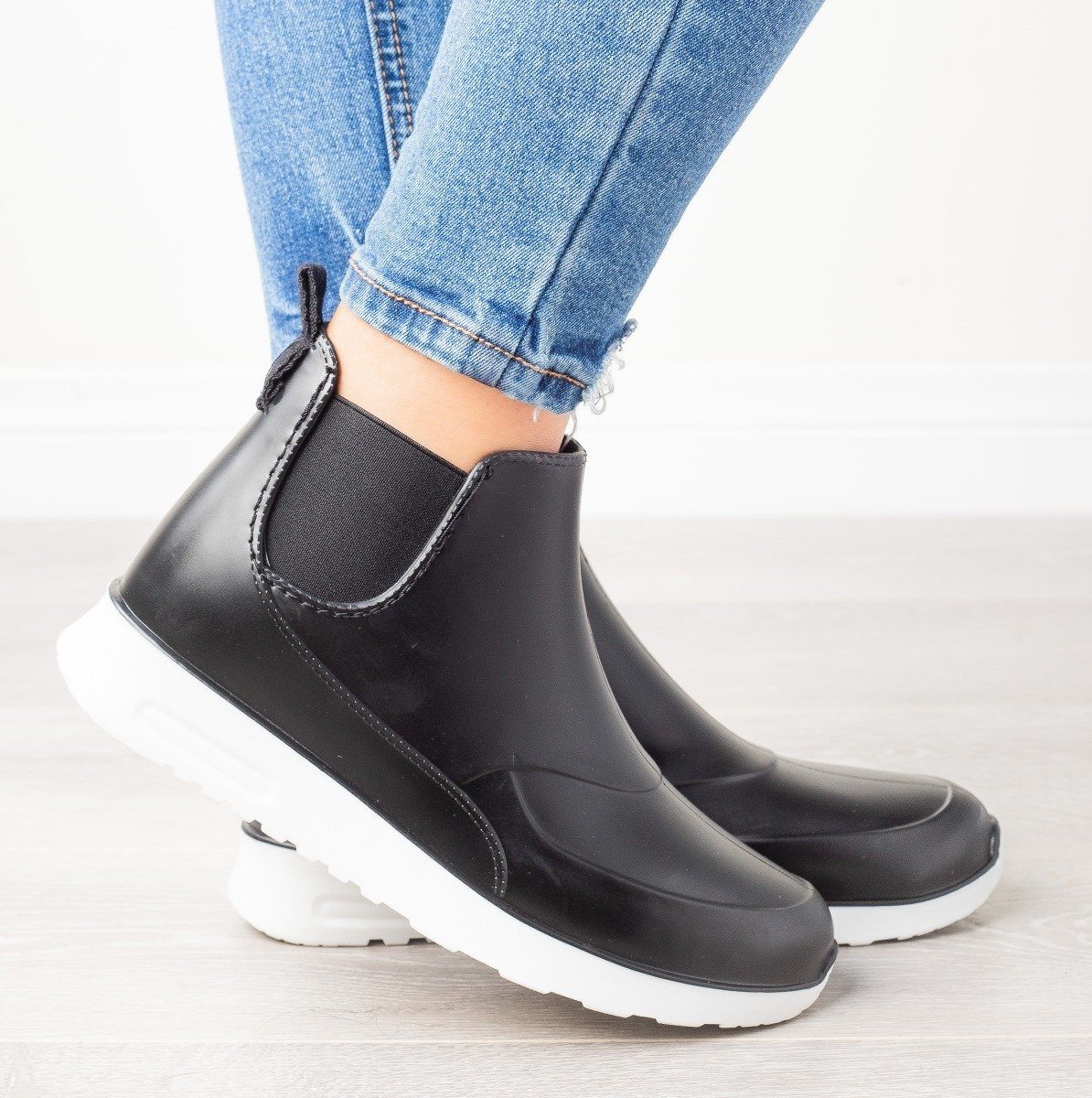 cute ankle rain boots