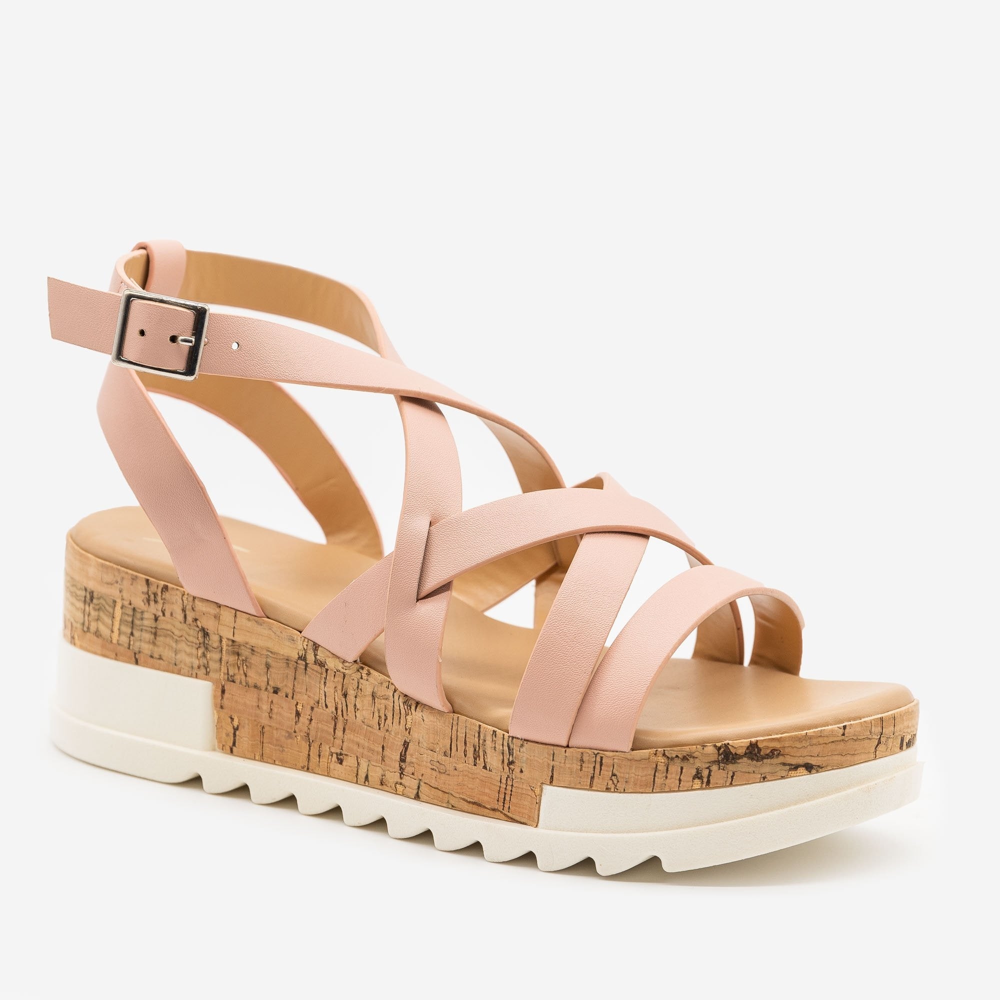 straight wedge sandals