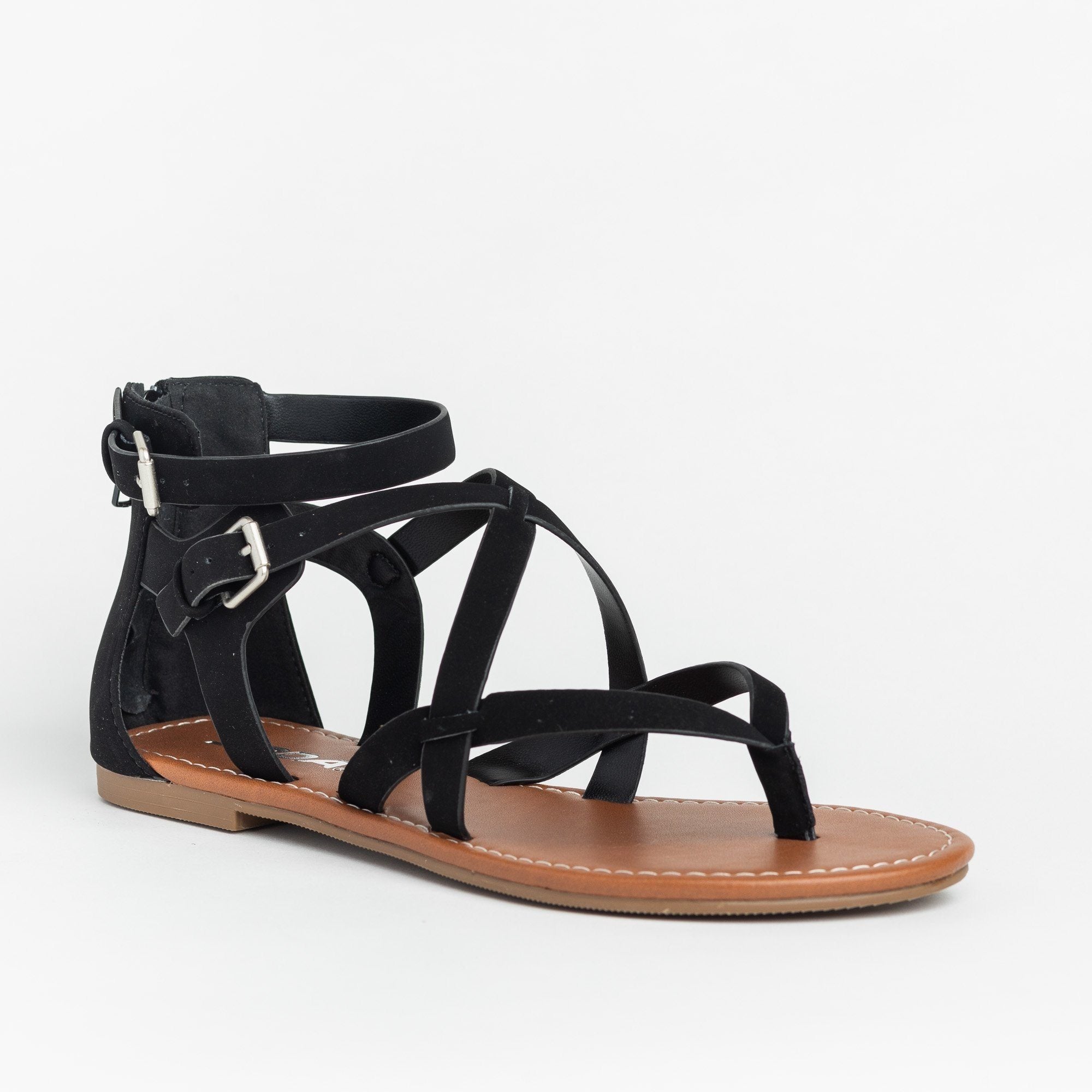 criss cross strappy sandals