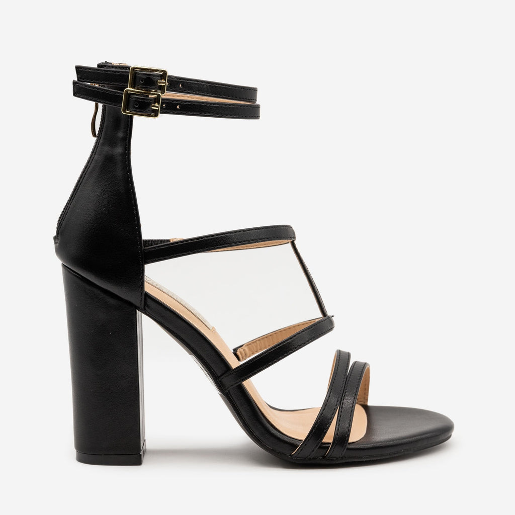 Strappy High Heel Sandals - Olivia Miller Shoes OMP-2203 | Shoetopia