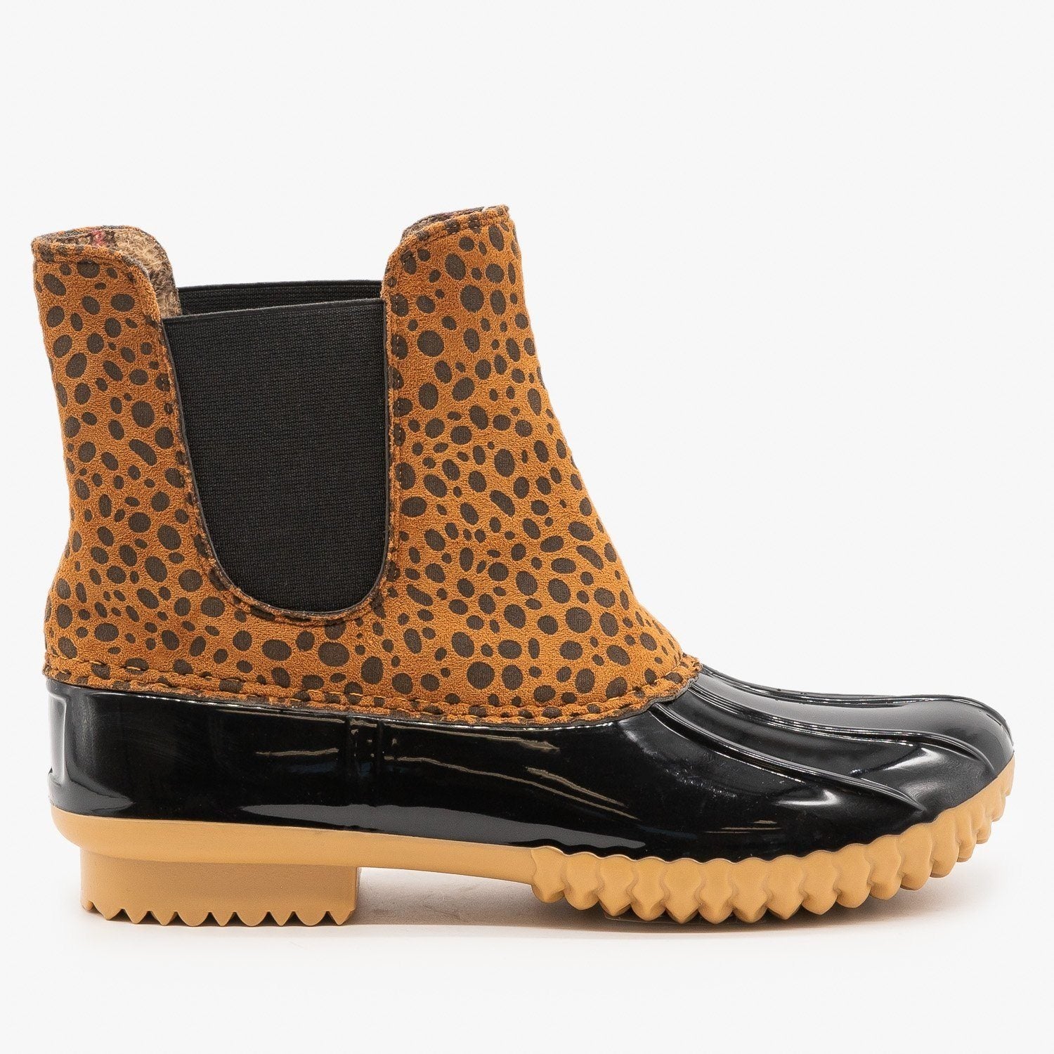 cheetah print duck boots