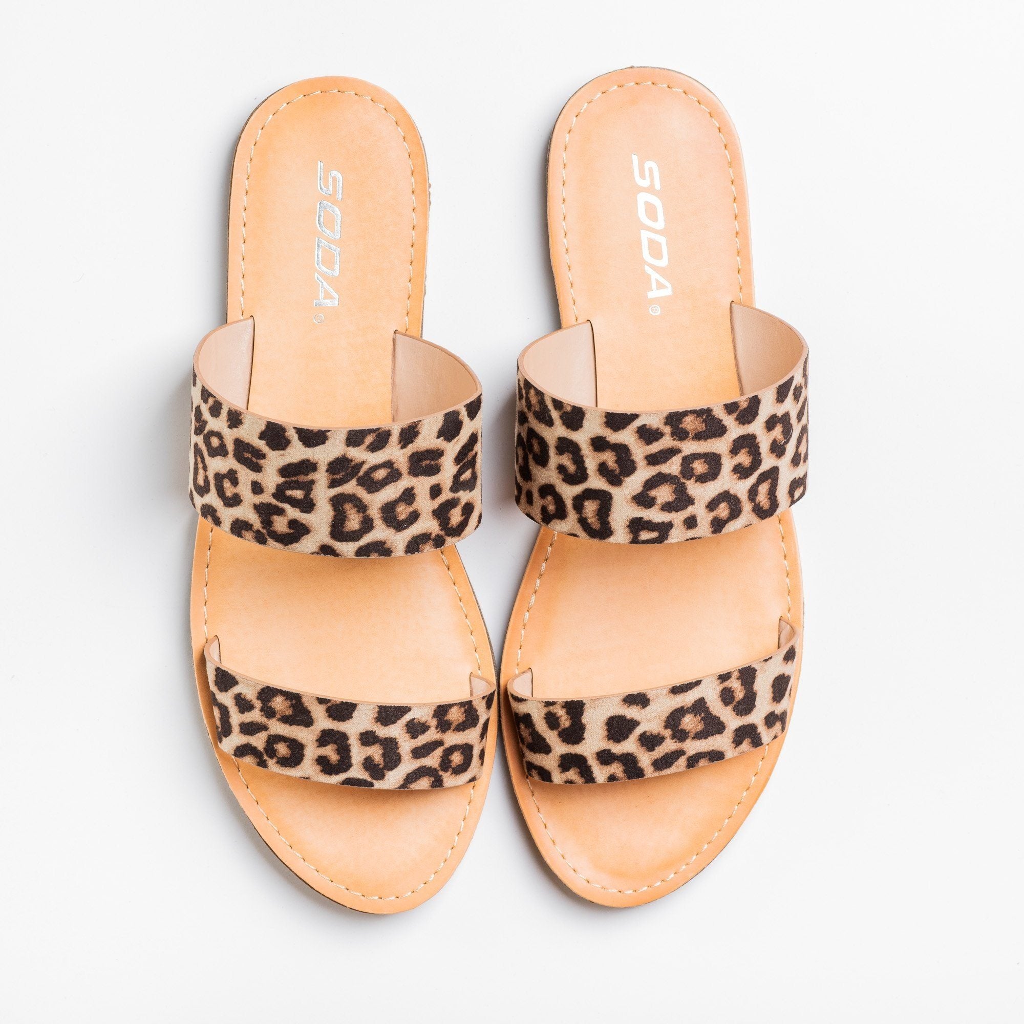 soda leopard sandals