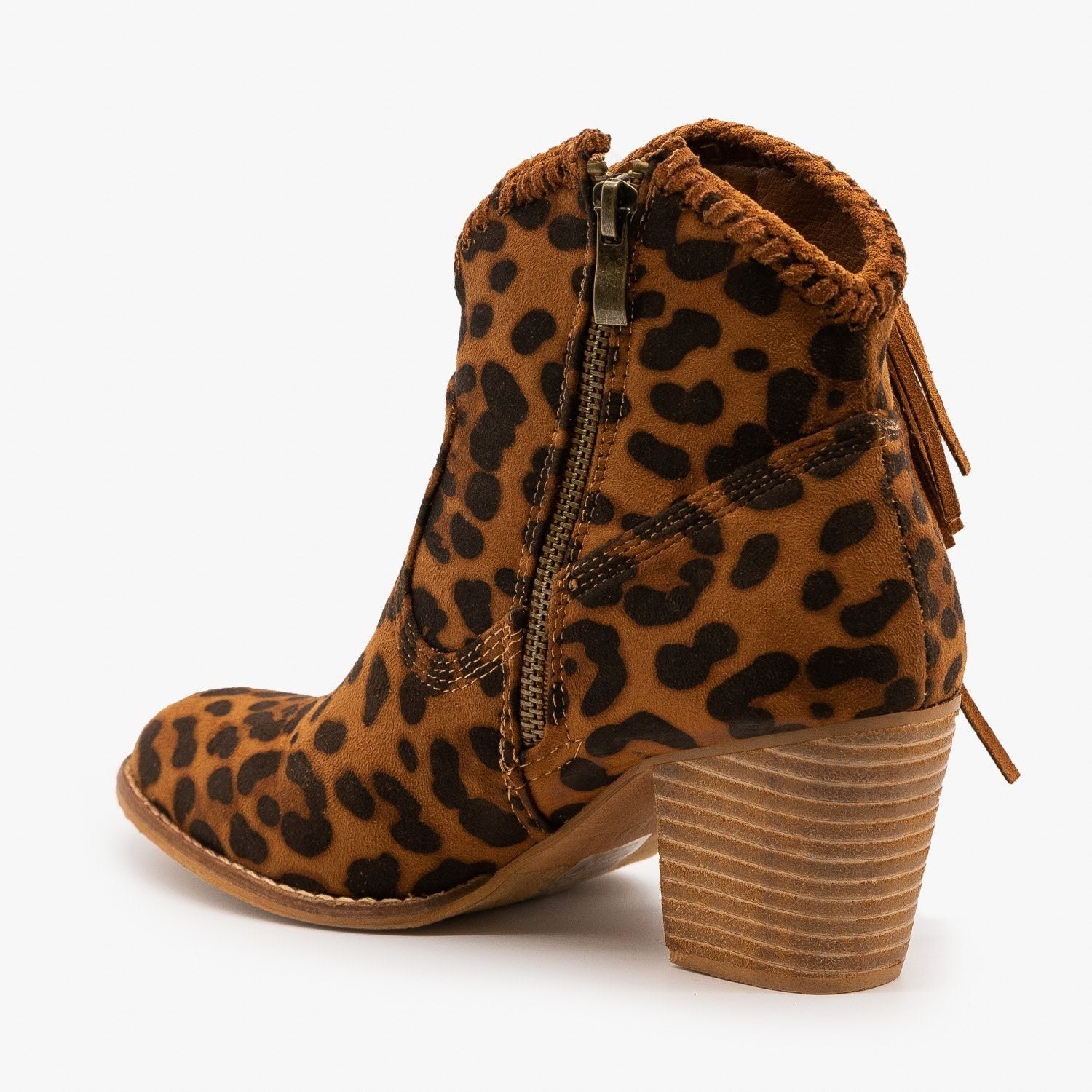 cheap leopard booties