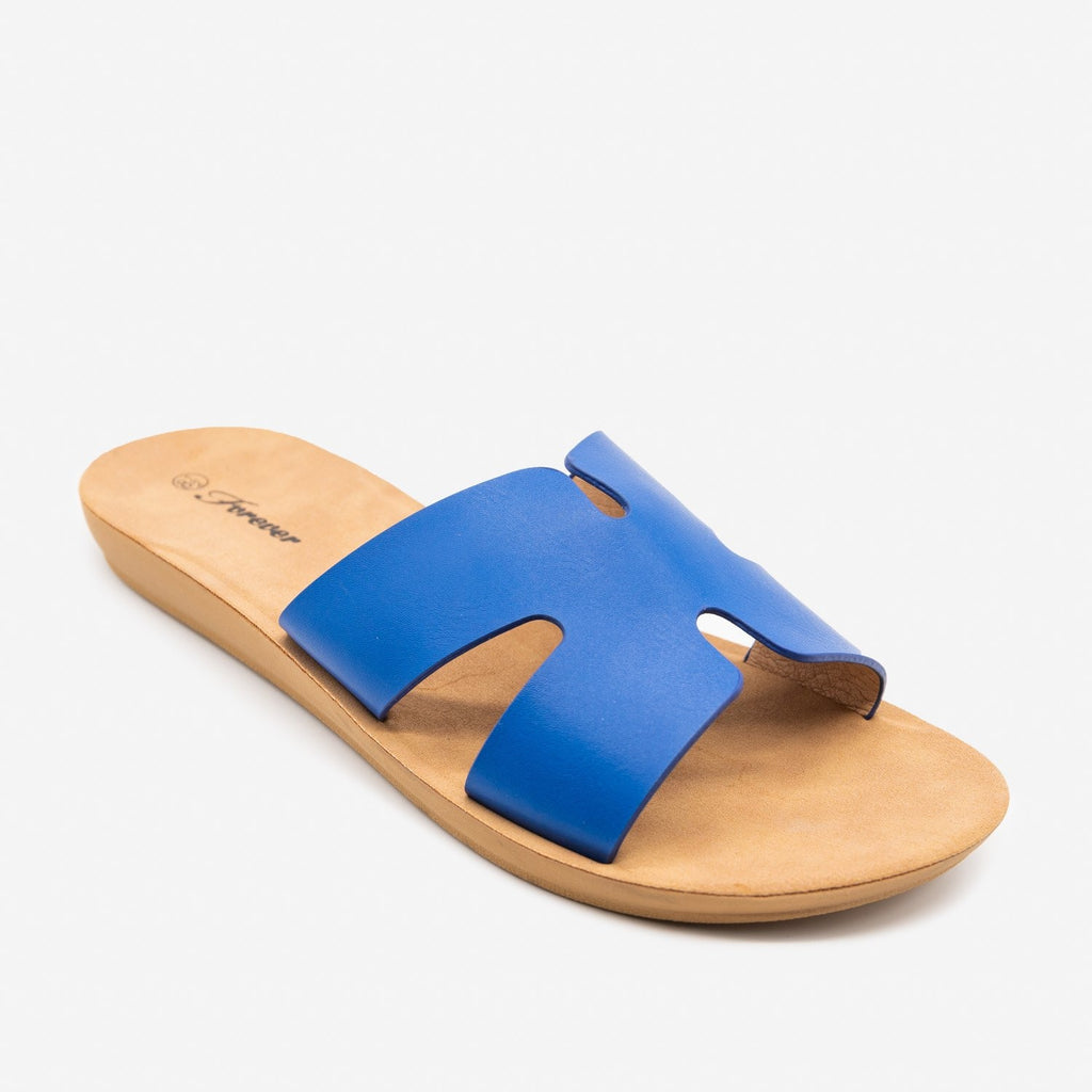 trendy slip on sandals