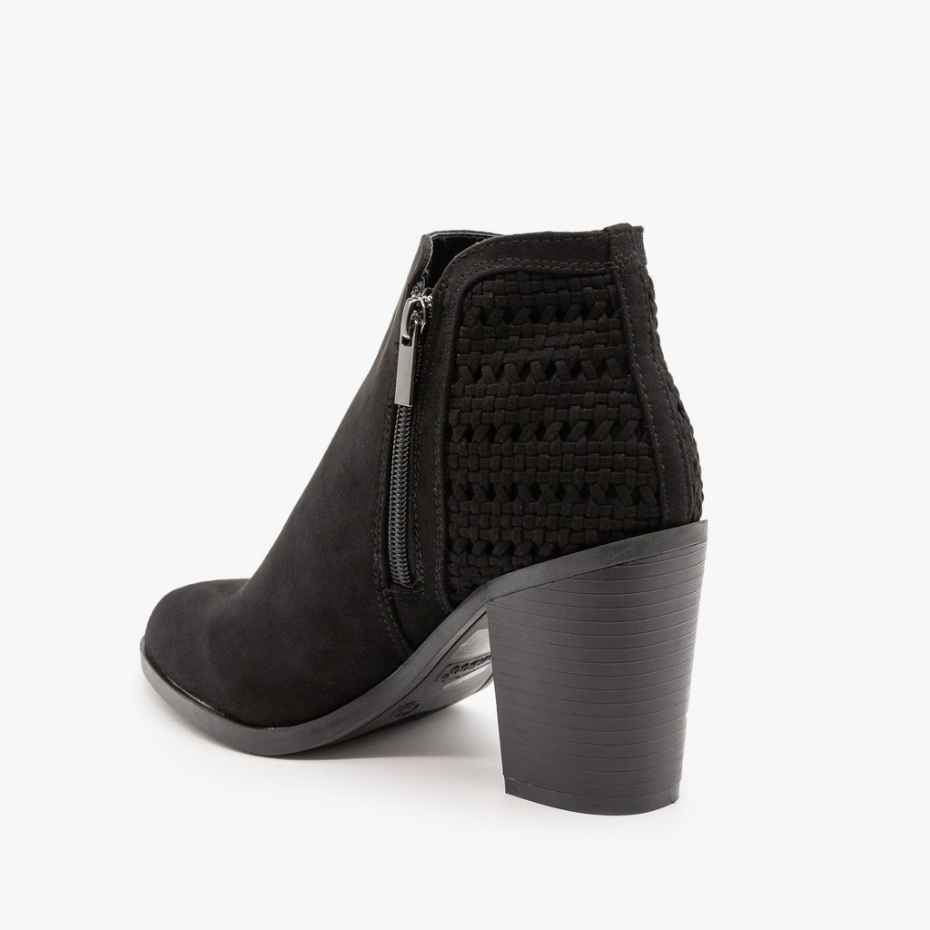 bamboo booties black