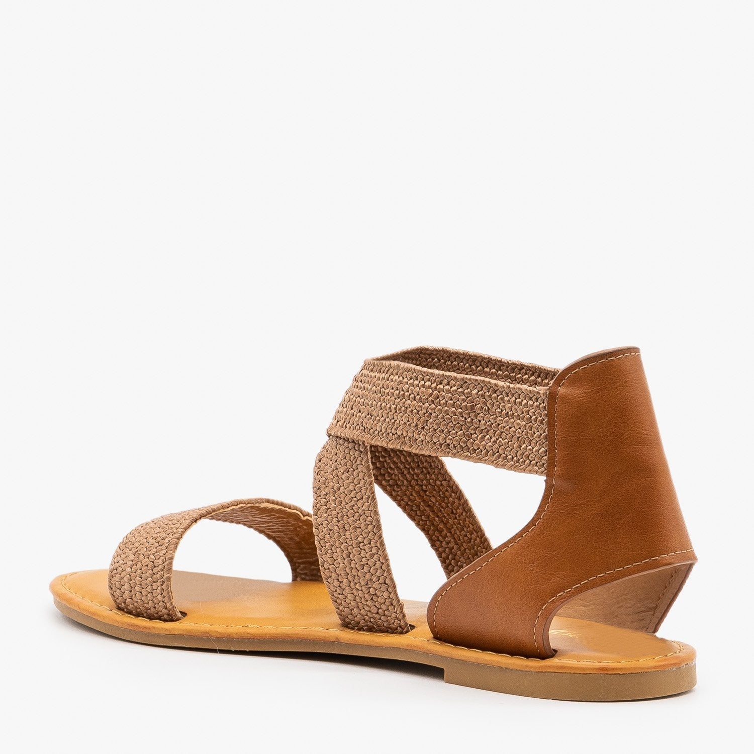 woven elastic sandals