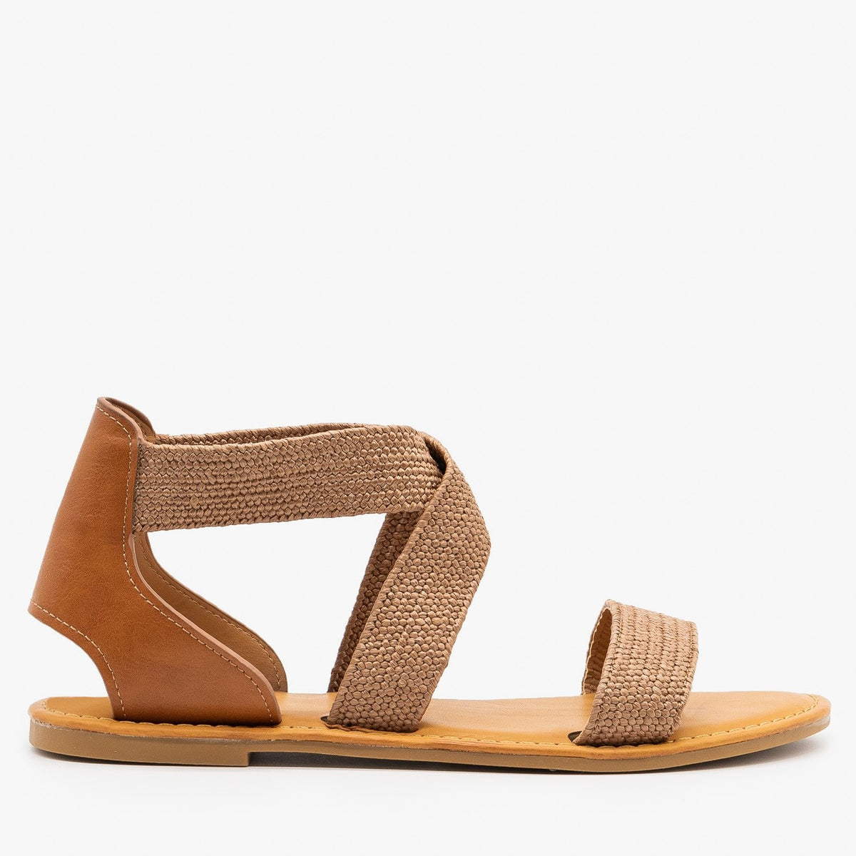 woven elastic sandals